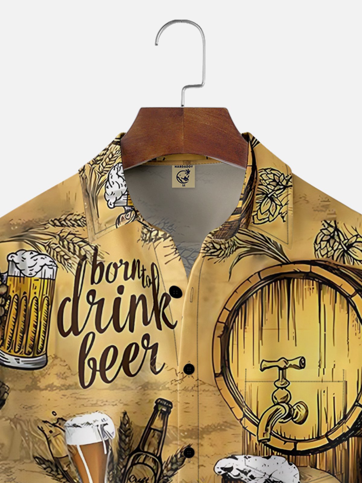 Moisture Wicking Oktoberfest Bartender Chest Pocket Hawaiian Shirt