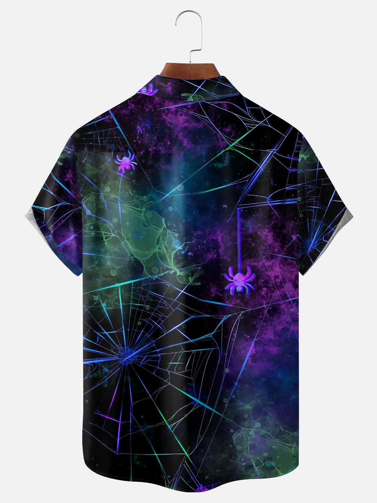 Moisture-wicking Halloween Bigfoot Wizard Chest Pocket Casual Shirt