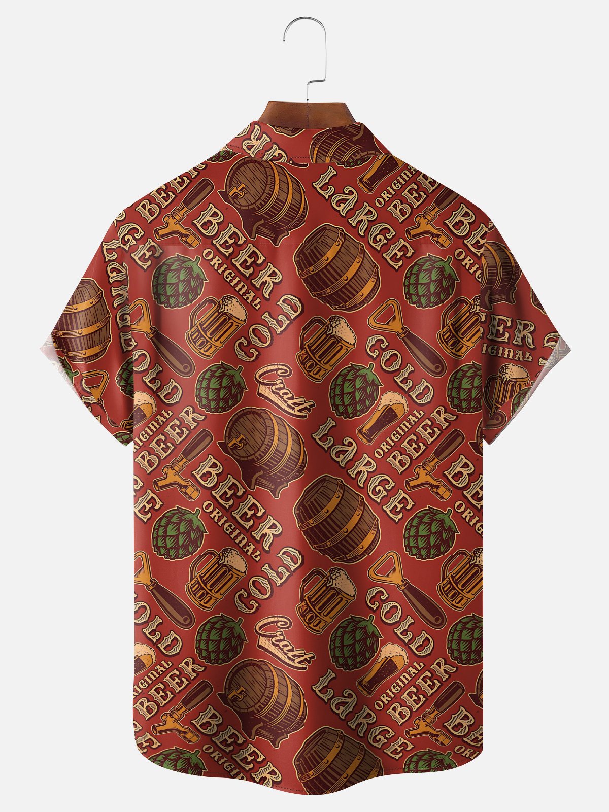 Moisture Wicking Oktoberfest Chest Pocket Hawaiian Shirt