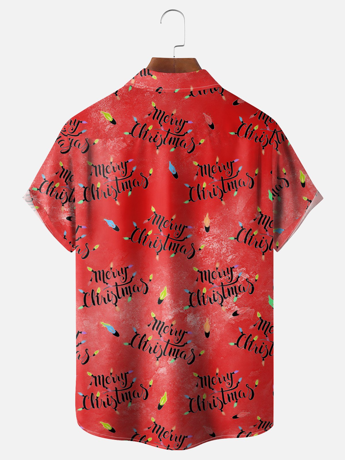 Moisture Wicking Merry Christmas Christmas Tree Car Chest Pocket Hawaiian Shirt