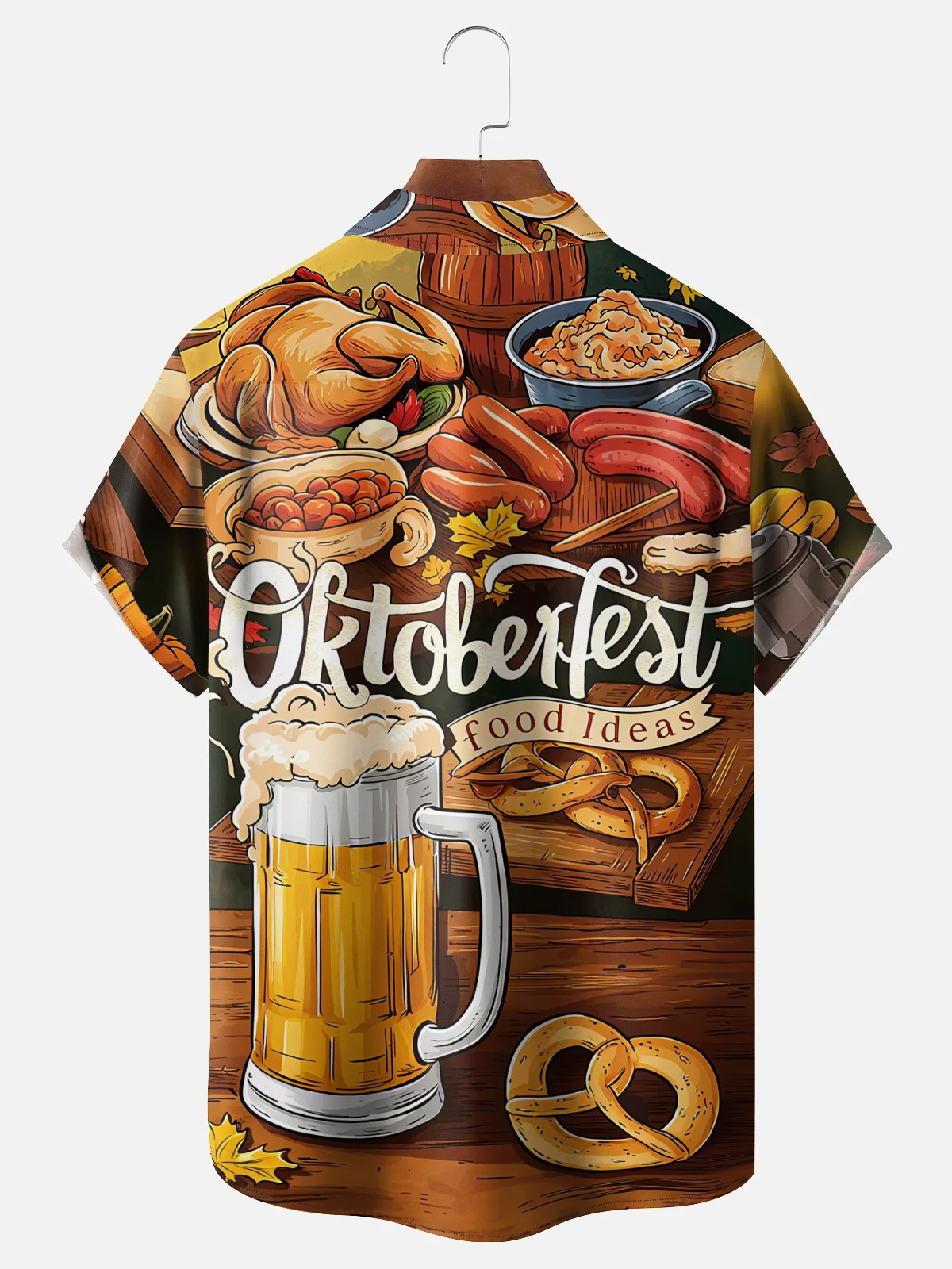 Moisture Wicking Oktoberfest Chest Pocket Hawaiian Shirt