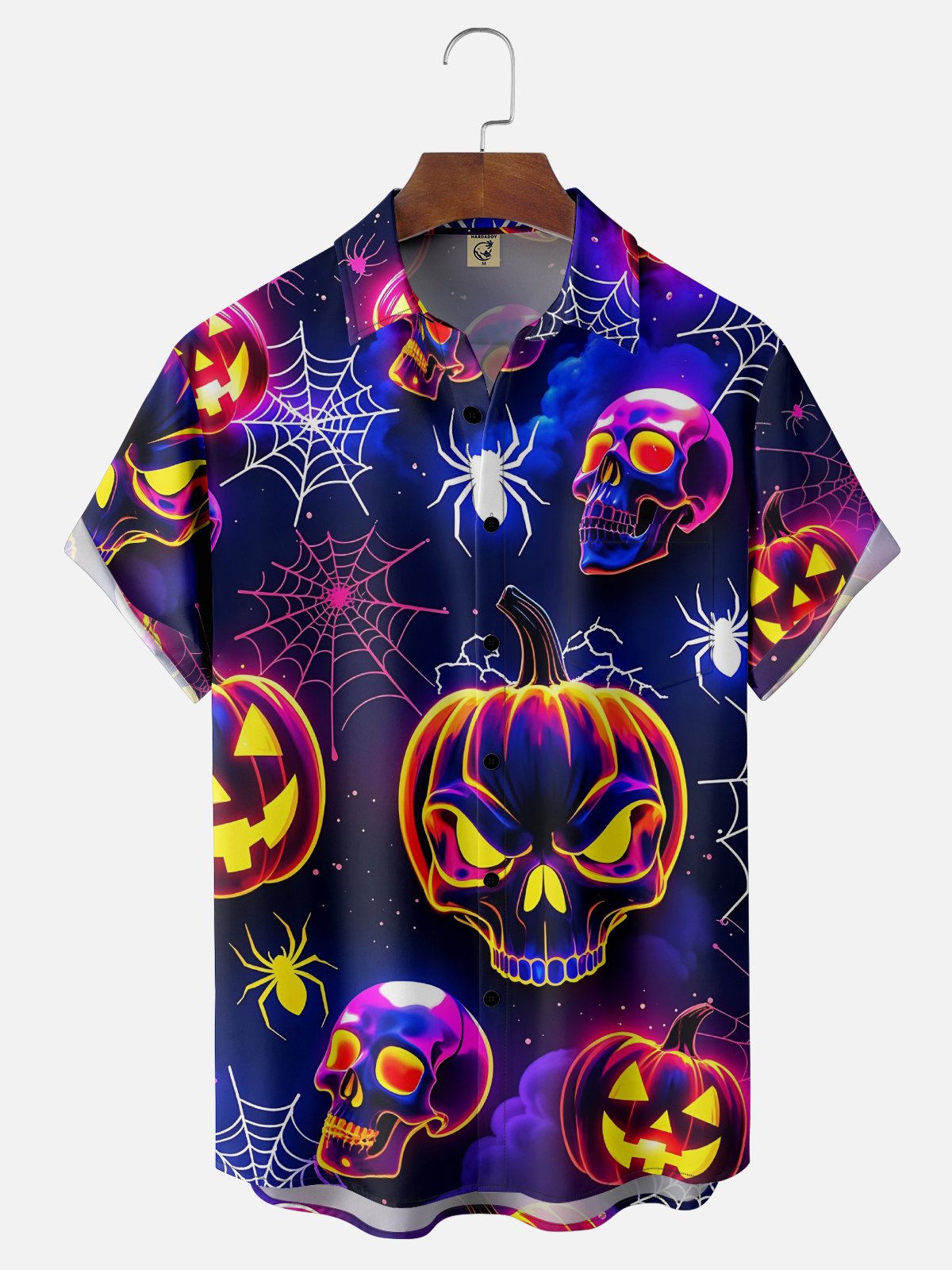 Moisture-wicking Halloween Chest Pocket Holiday Shirt