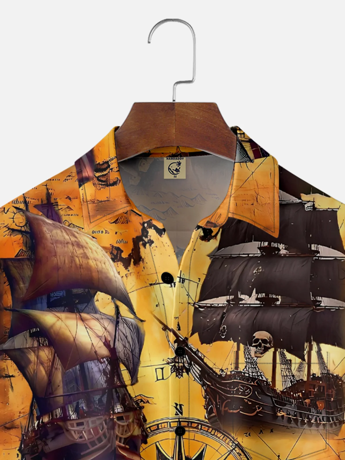 Moisture-wicking Columbus Day Sailing Boat Chest Pocket Casual Shirt