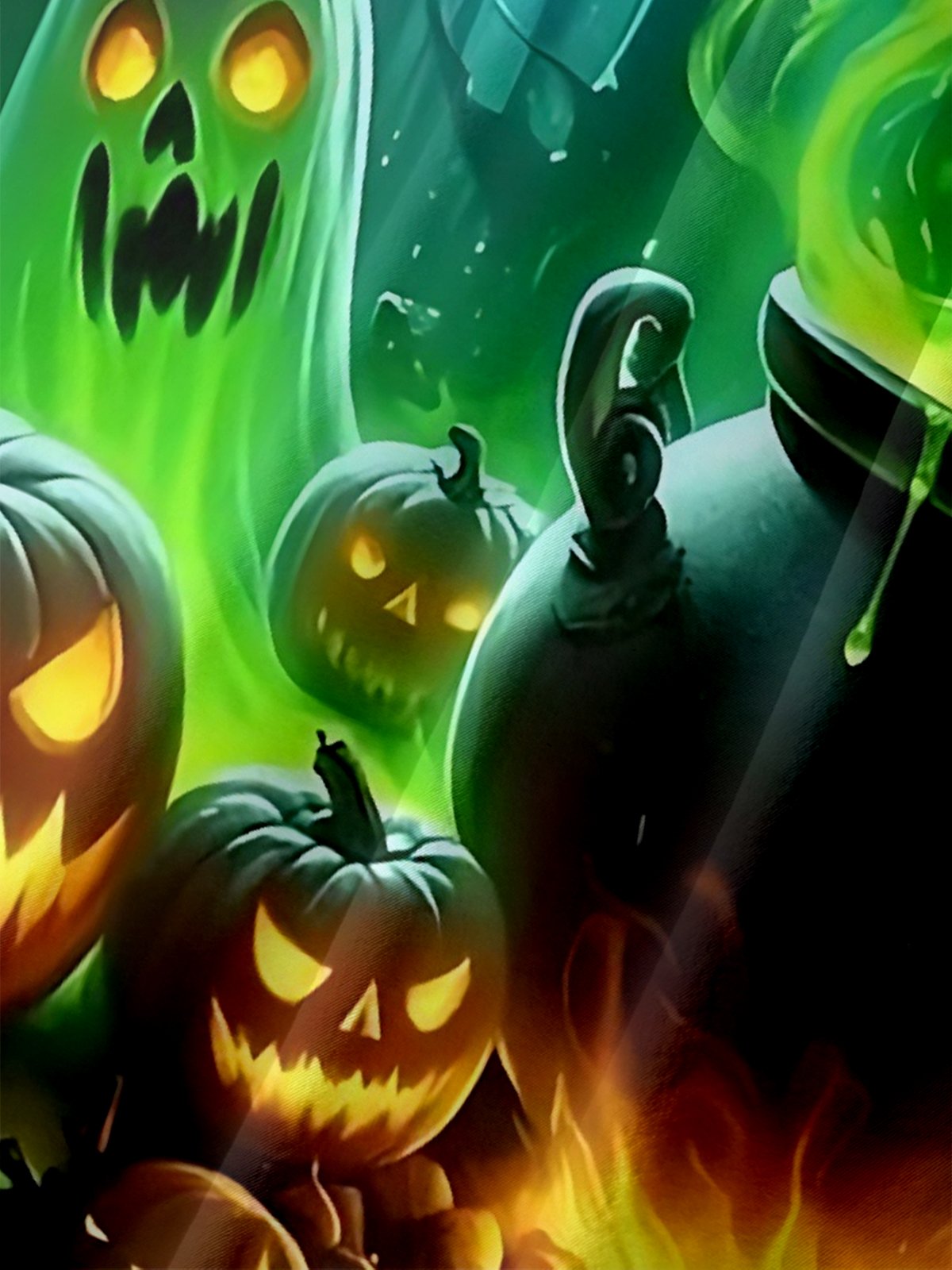 Moisture-wicking Halloween Ghost Pumpkin Fun Chest Pocket Casual Shirt