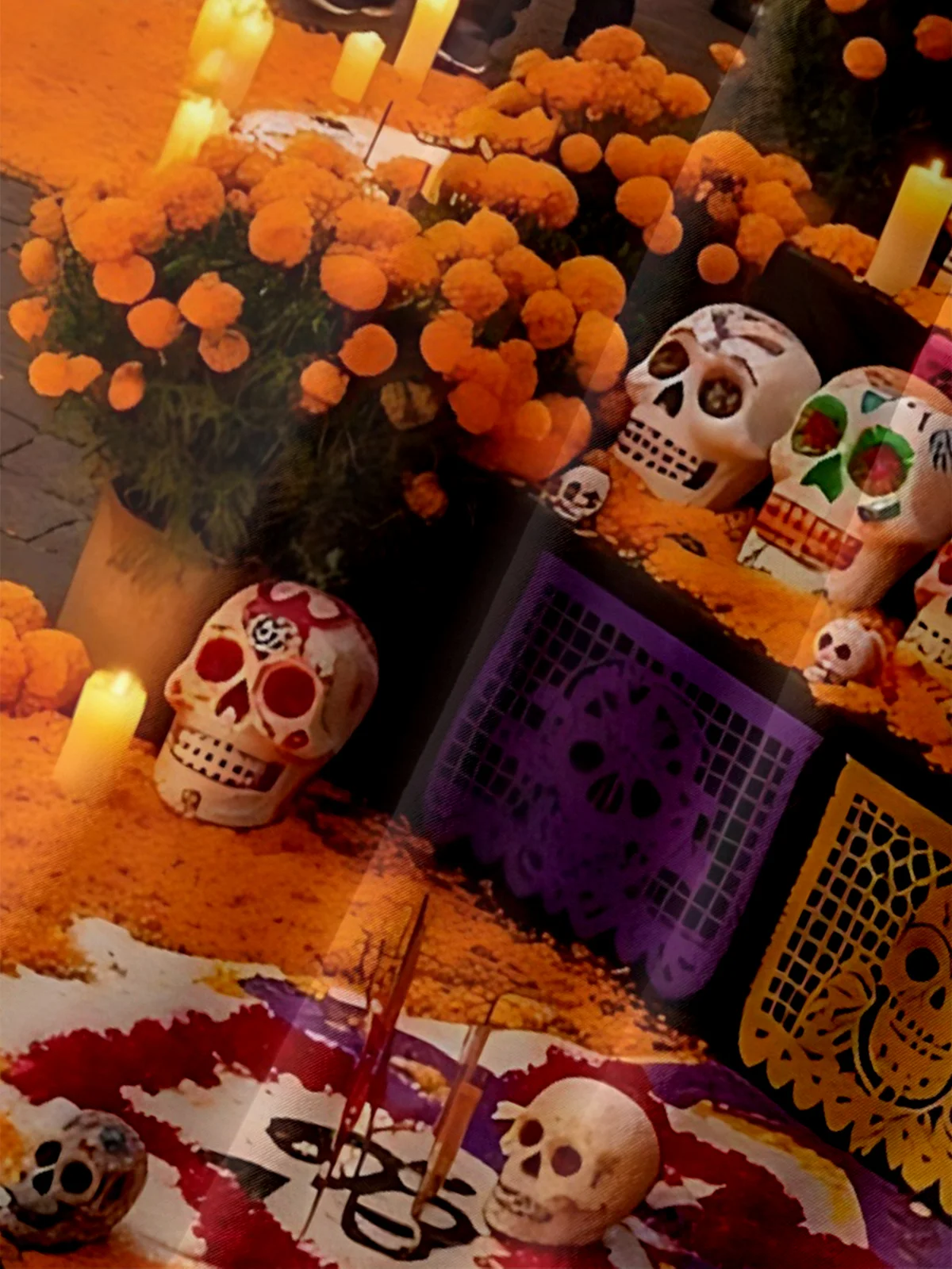 Moisture-wicking Day of the Dead Skeleton Fun Scene Chest Pocket Casual Shirt