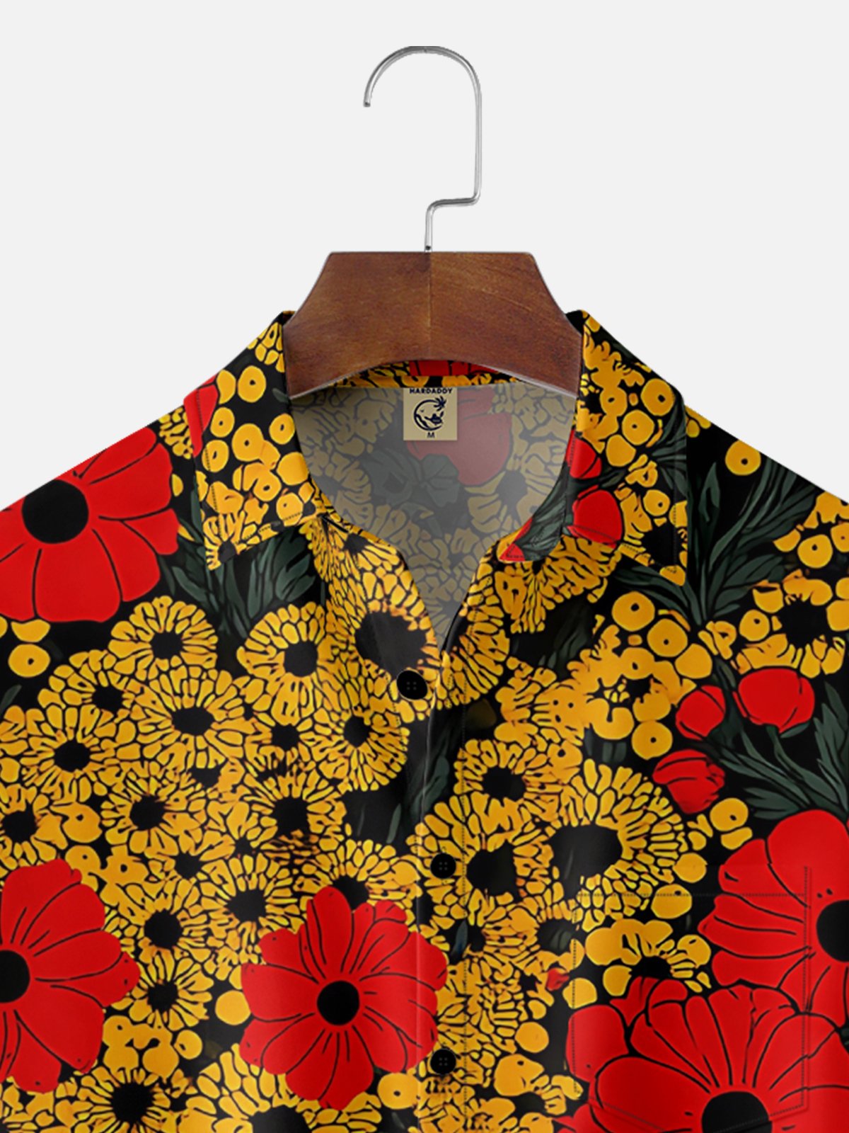 Hardaddy x Neika Moisture-wicking Botanical Pointillism Chest Pocket Casual Shirt