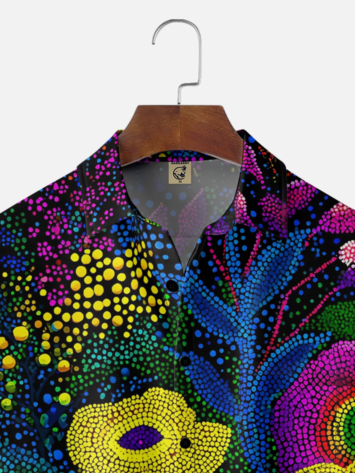 Hardaddy x Neika Moisture-wicking Botanical Pointillism Chest Pocket Casual Shirt