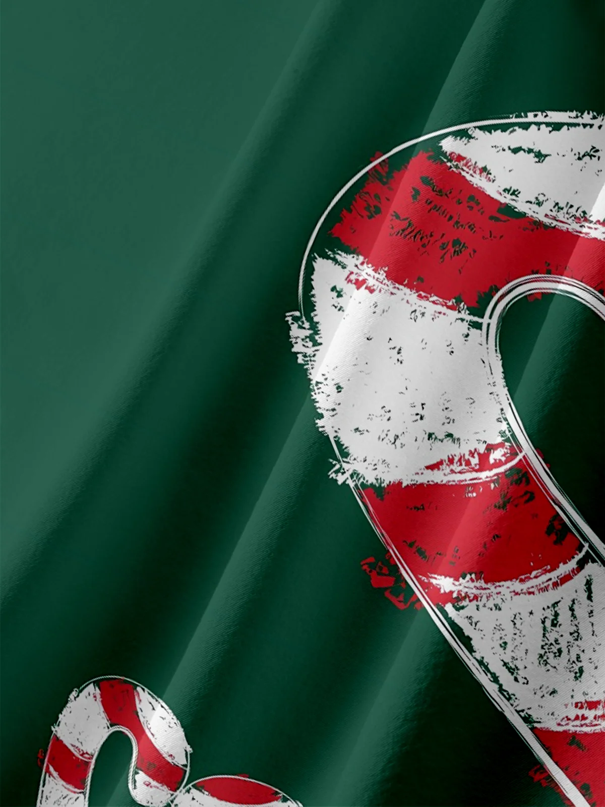 Moisture-wicking Christmas Candy Cane Fun Chest Pocket Casual Shirt