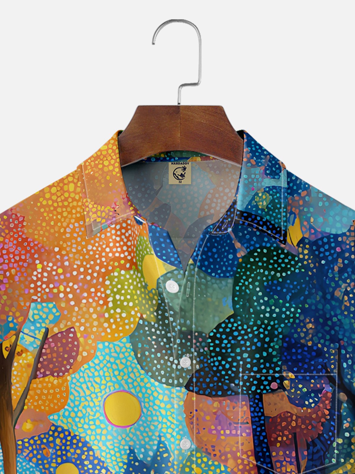 Hardaddy x Neika Moisture-wicking Scenic Art Chest Pocket Casual Shirt