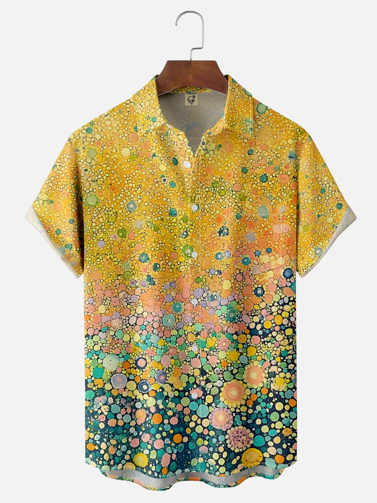 Hardaddy x Neika Moisture-wicking Scenic Art Chest Pocket Casual Shirt