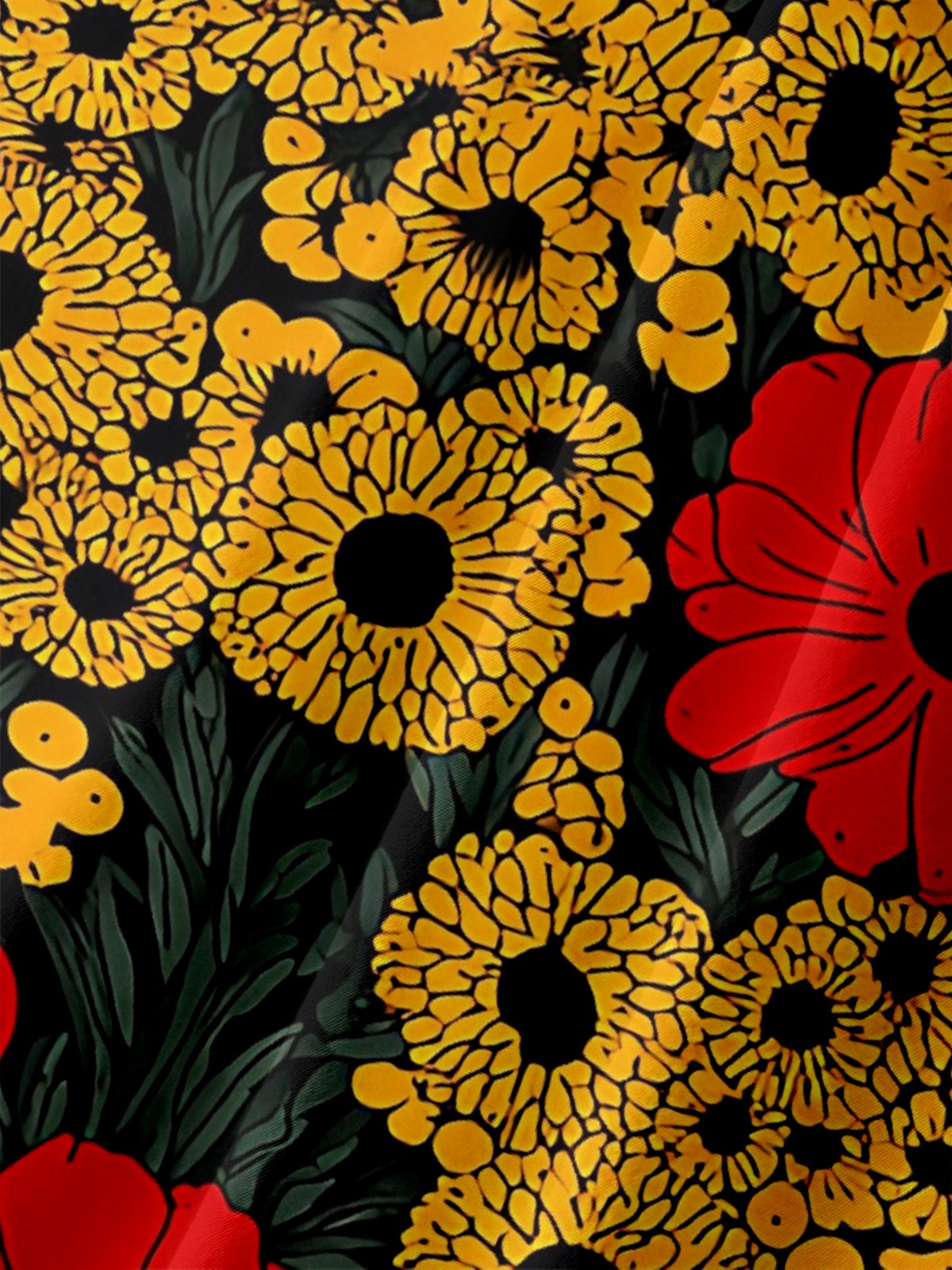 Hardaddy x Neika Moisture-wicking Botanical Pointillism Chest Pocket Casual Shirt