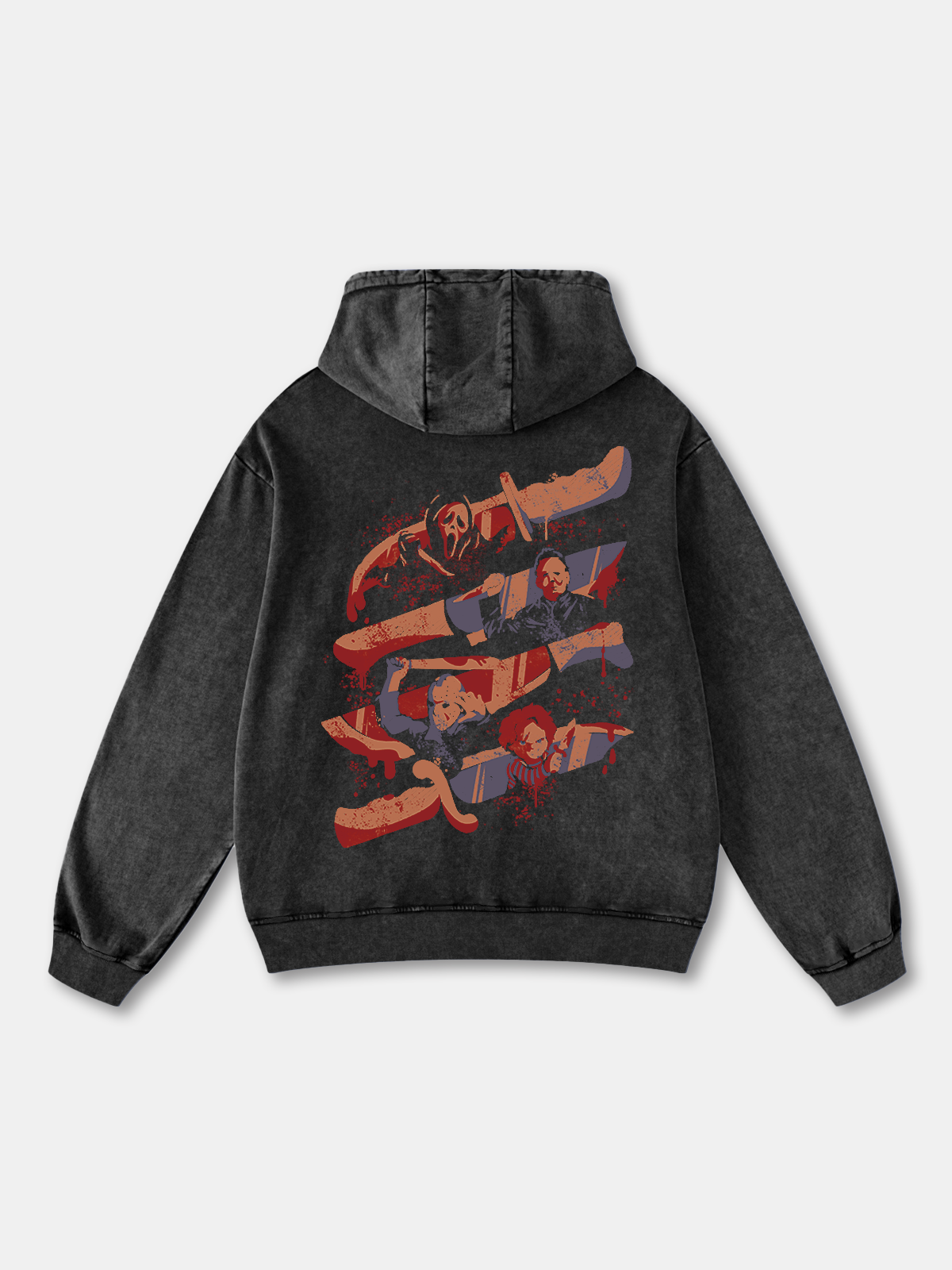 Hardaddy x Eduely Halloween Masked Killer Pumpkin Hoodie Sweatshirt