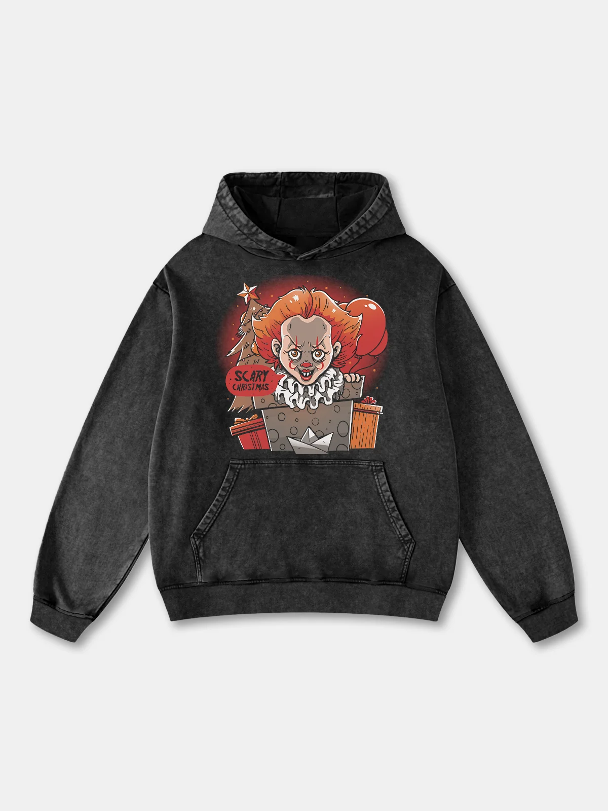Hardaddy x Eduely Clown Christmas Tree Hoodie Sweatshirt