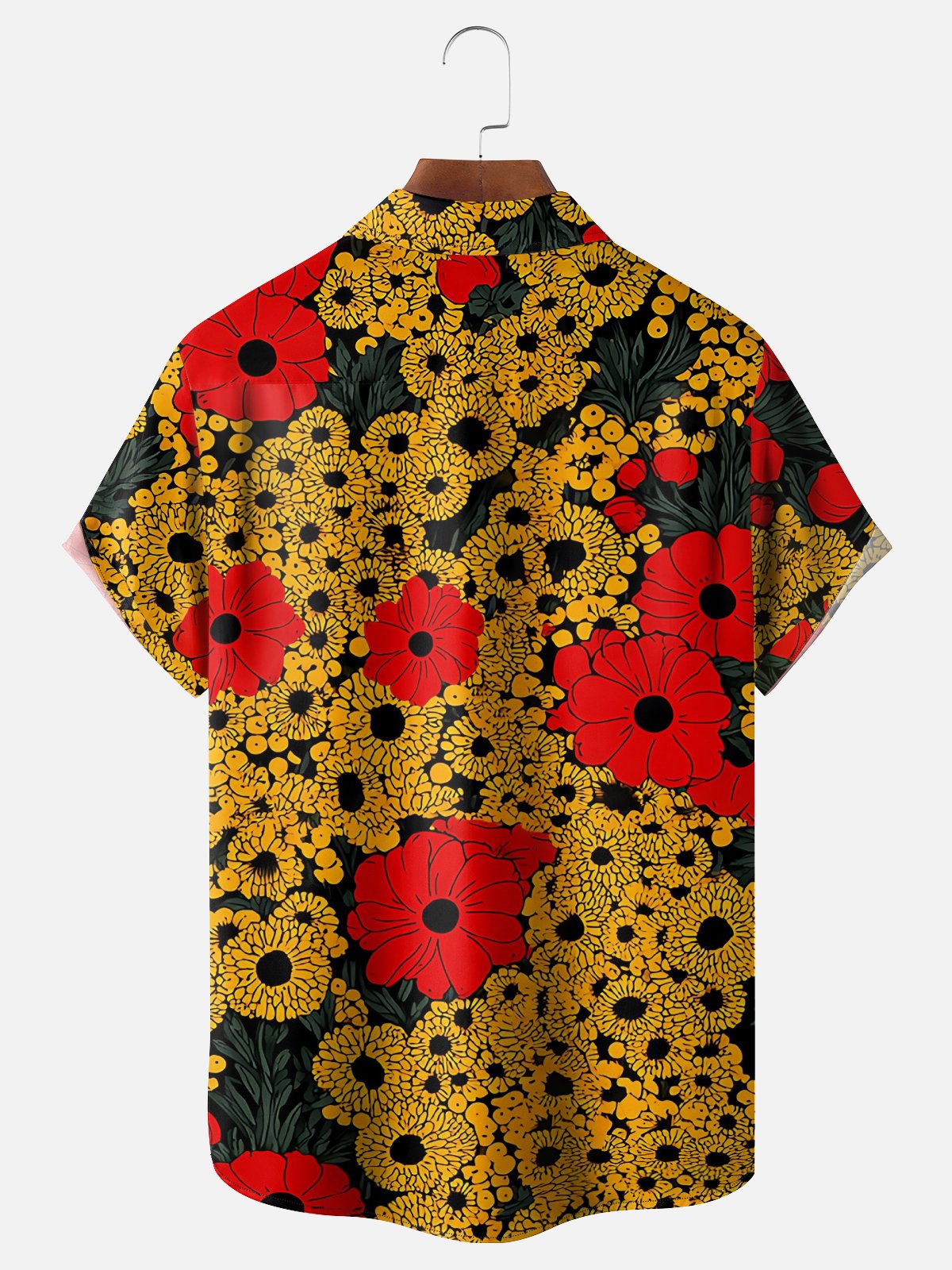 Hardaddy x Neika Moisture-wicking Botanical Pointillism Chest Pocket Casual Shirt