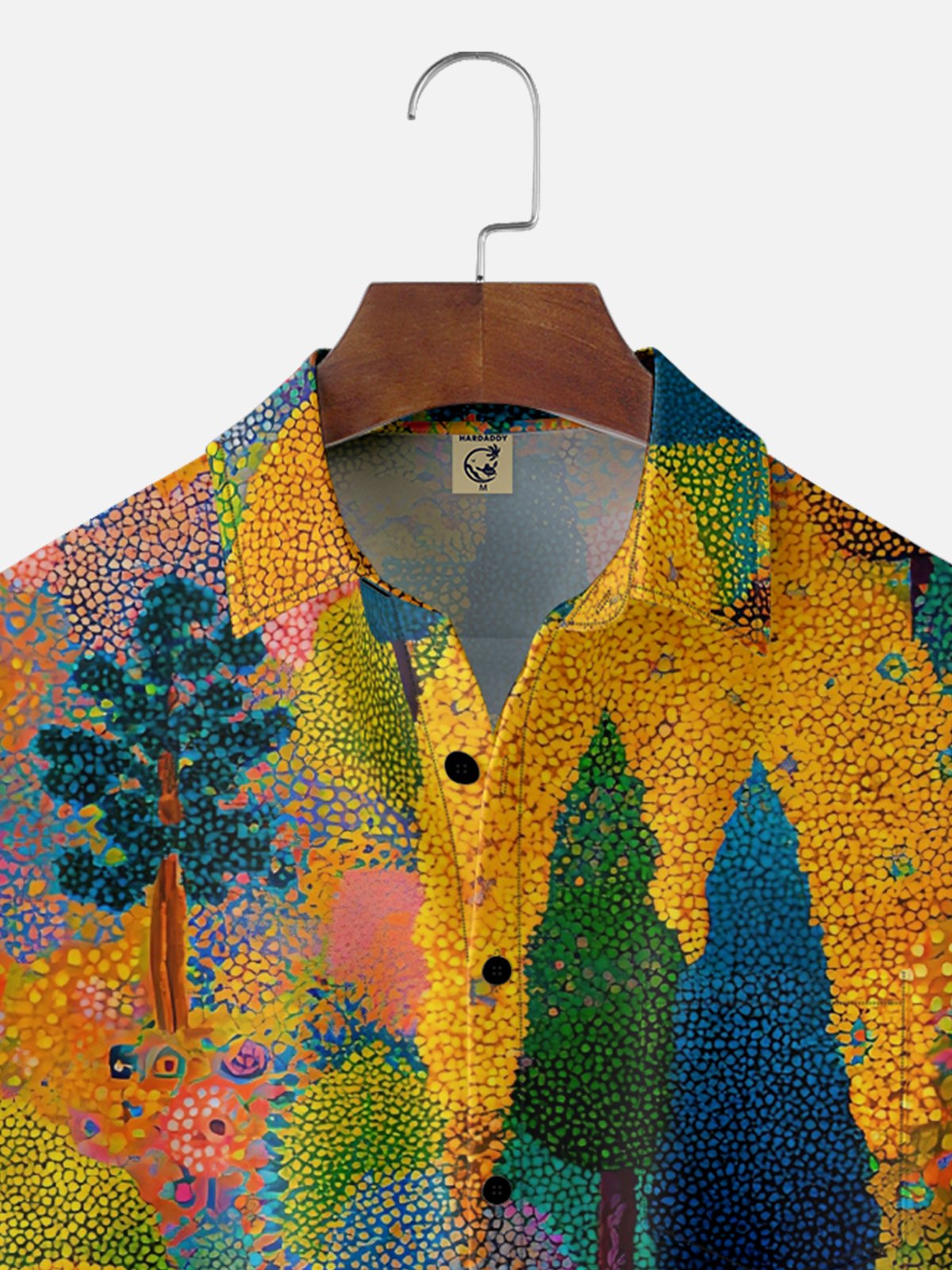 Hardaddy X Neika Moisture-wicking Landscape Forest Chest Pocket Hawaiian Shirt