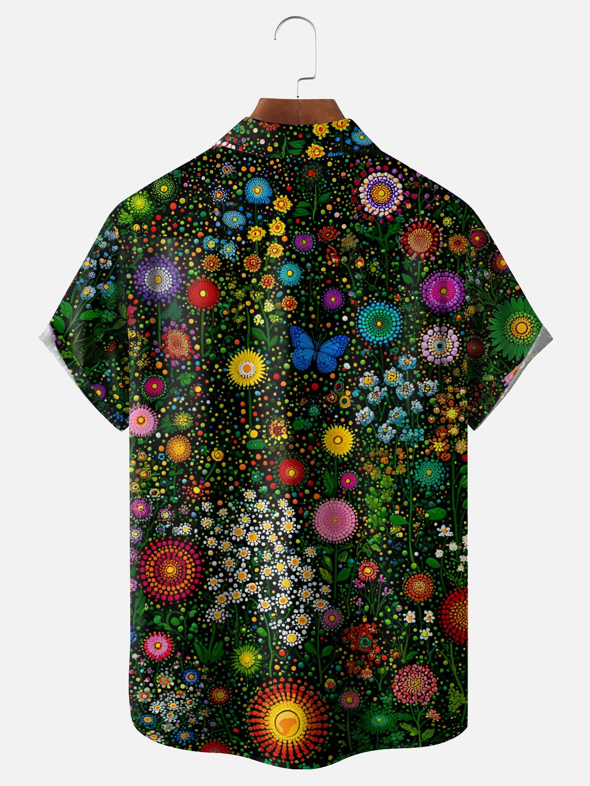 Hardaddy X Neika Moisture-wicking Landscape Floral Chest Pocket Hawaiian Shirt