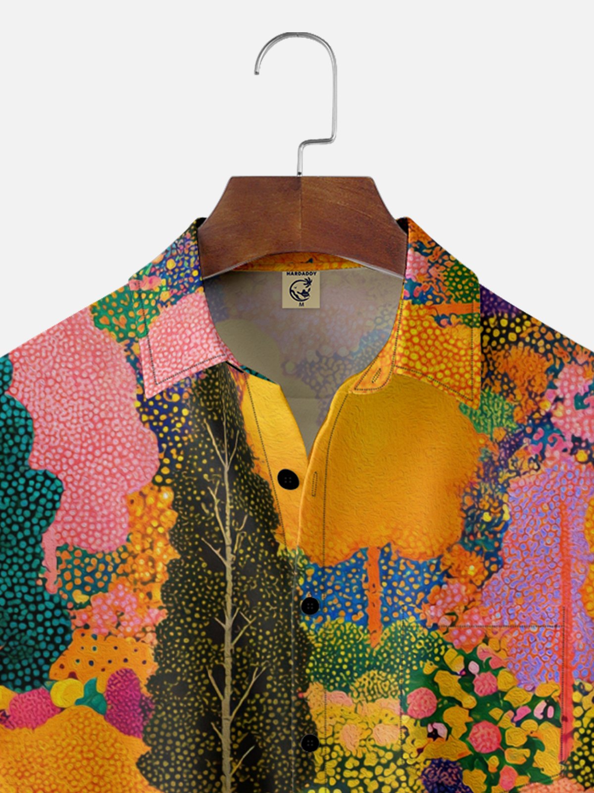 Hardaddy X Neika Moisture-wicking Landscape Forest Chest Pocket Hawaiian Shirt