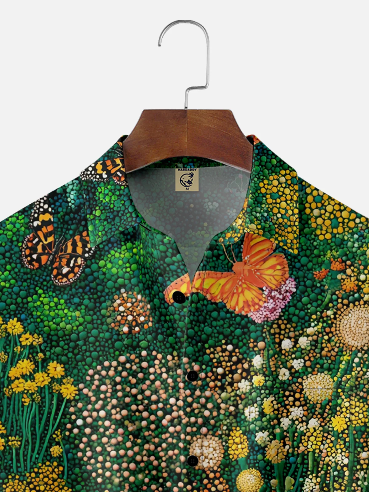 Hardaddy X Neika Moisture-wicking Landscape Floral Chest Pocket Hawaiian Shirt