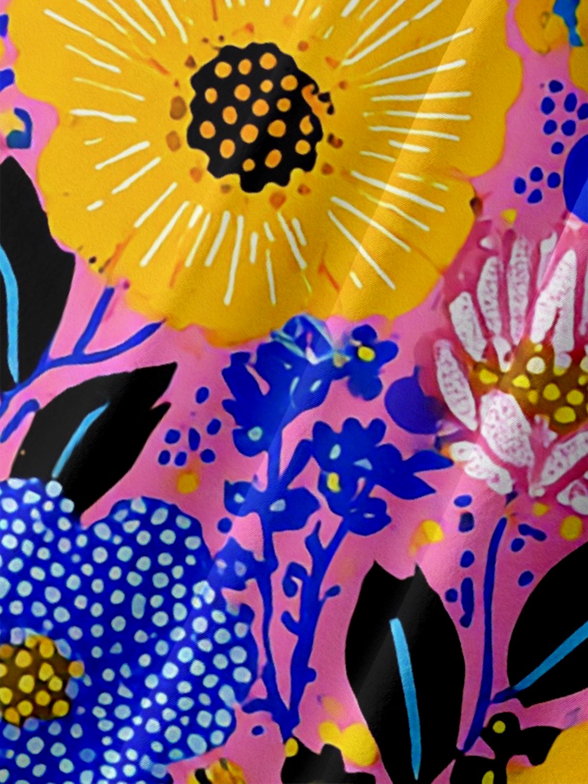 Hardaddy X Neika Moisture-wicking Floral Chest Pocket Hawaiian Shirt