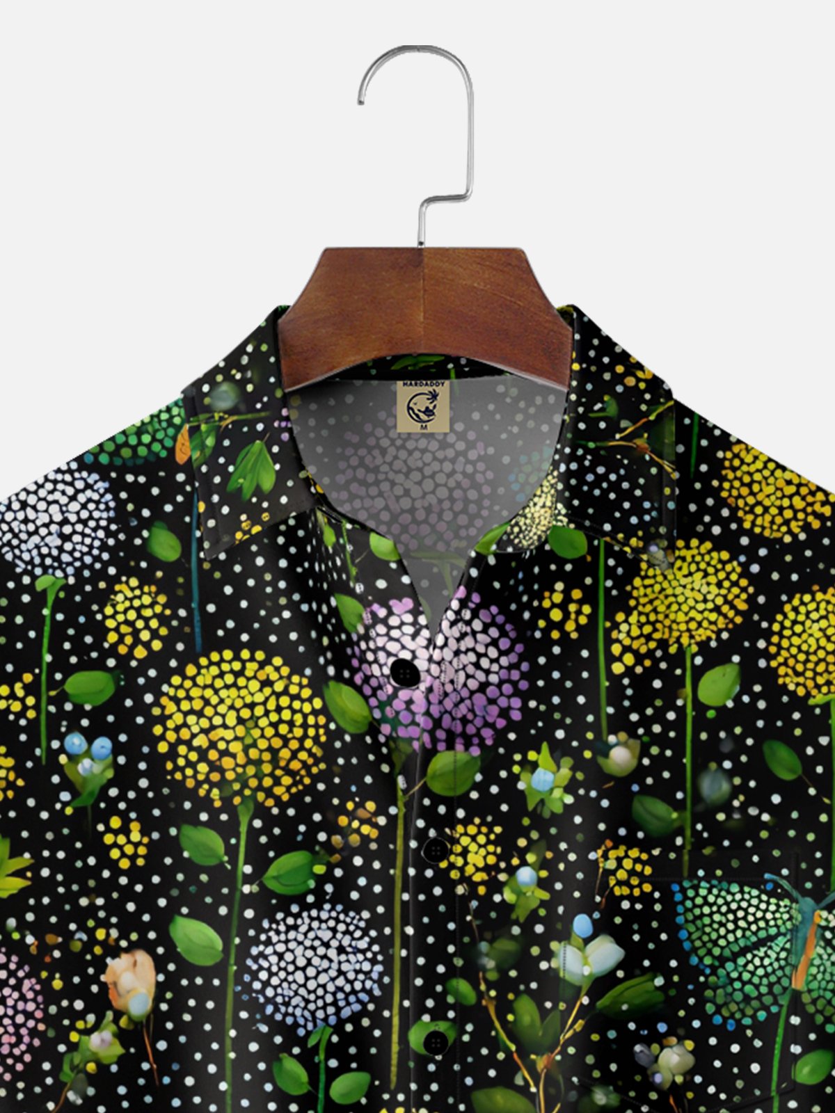 Hardaddy X Neika Moisture-wicking Floral Chest Pocket Hawaiian Shirt