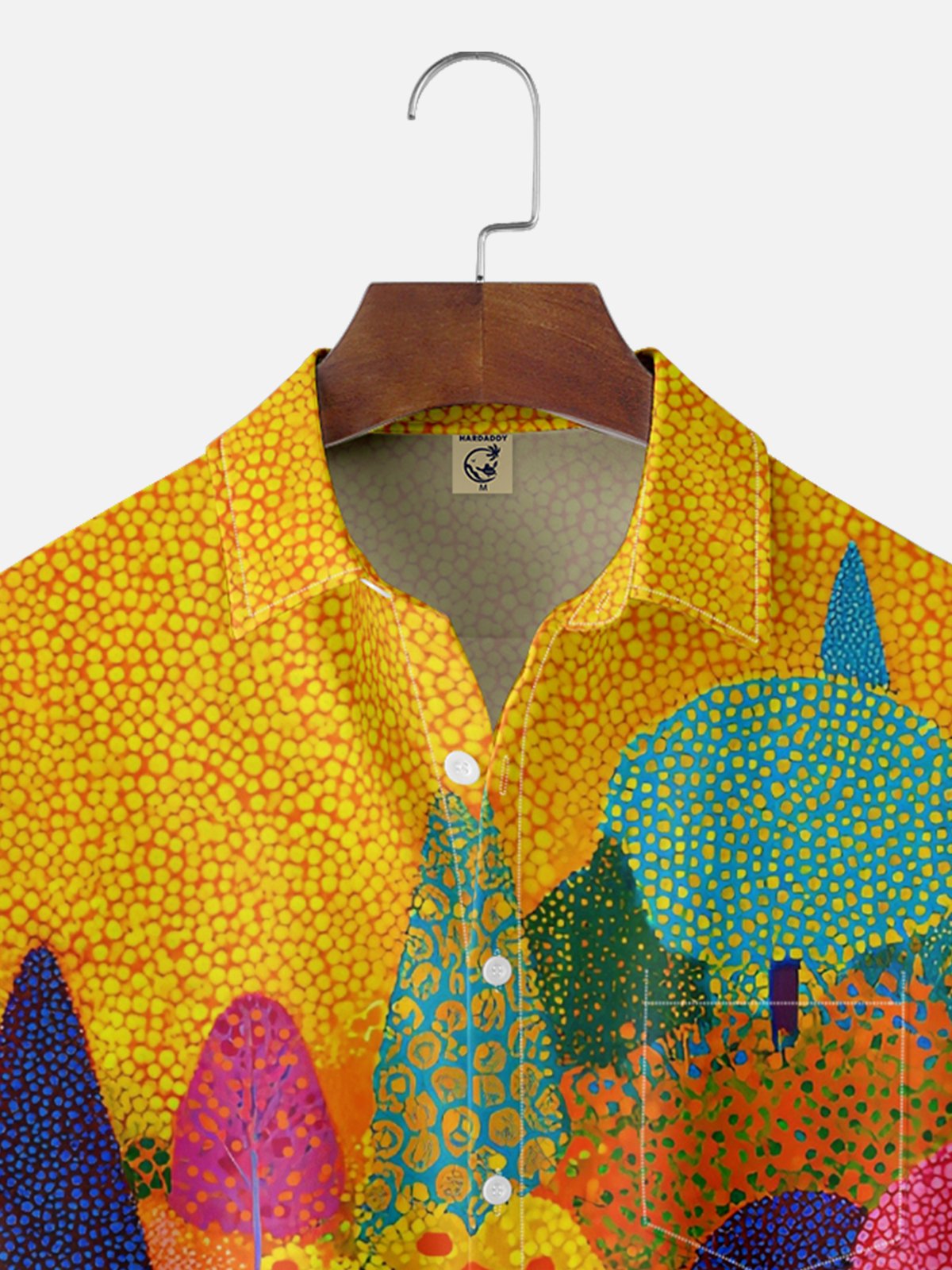 Hardaddy X Neika Moisture-wicking Landscape Forest Chest Pocket Hawaiian Shirt