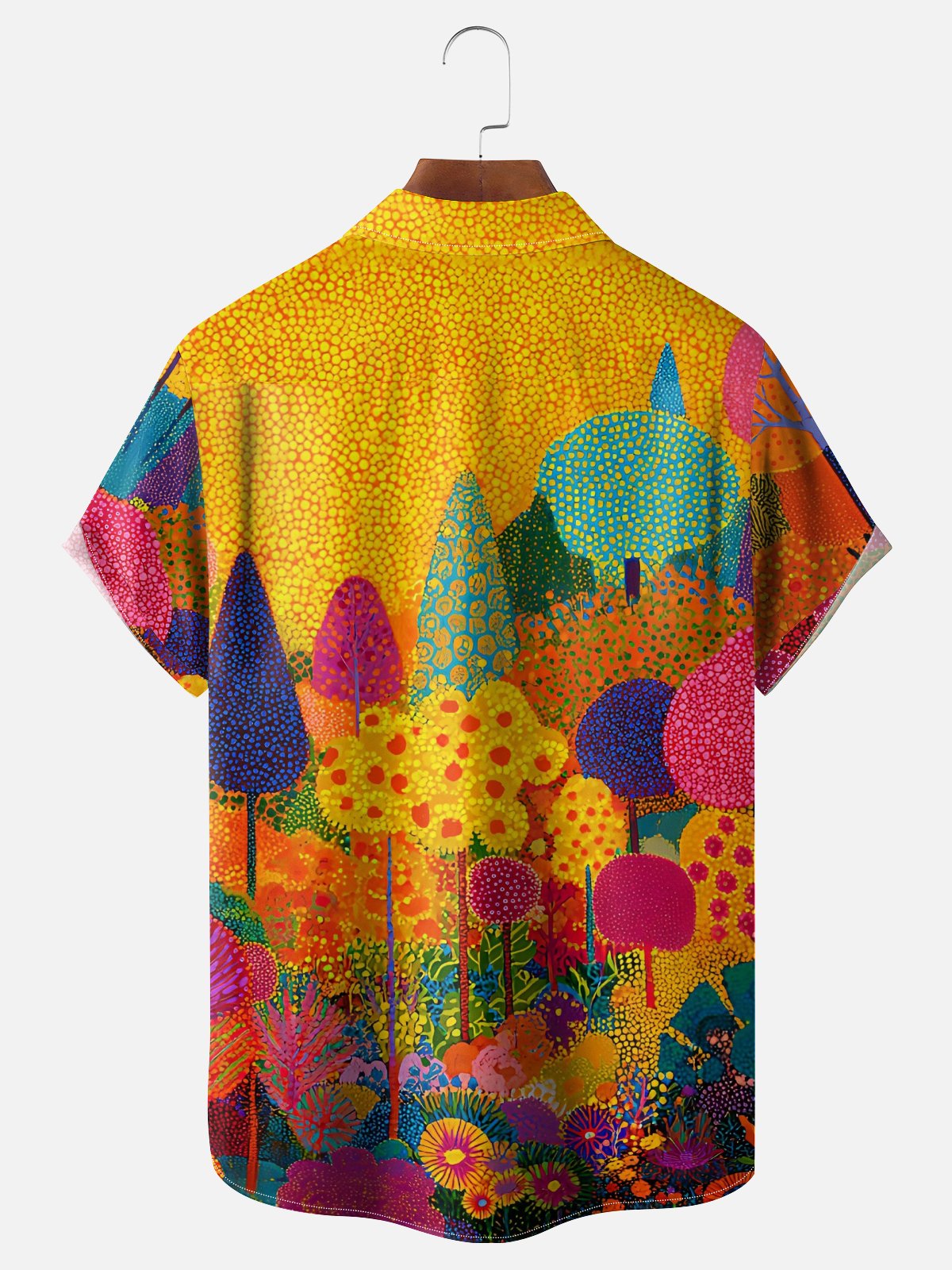 Hardaddy X Neika Moisture-wicking Landscape Forest Chest Pocket Hawaiian Shirt