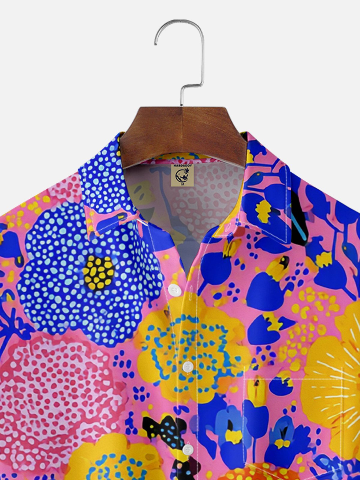 Hardaddy X Neika Moisture-wicking Floral Chest Pocket Hawaiian Shirt