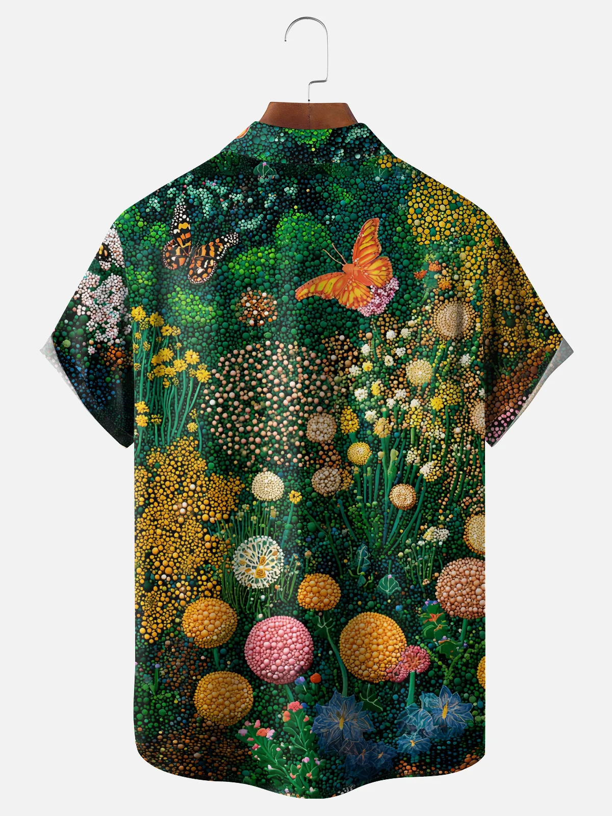 Hardaddy X Neika Moisture-wicking Landscape Floral Chest Pocket Hawaiian Shirt