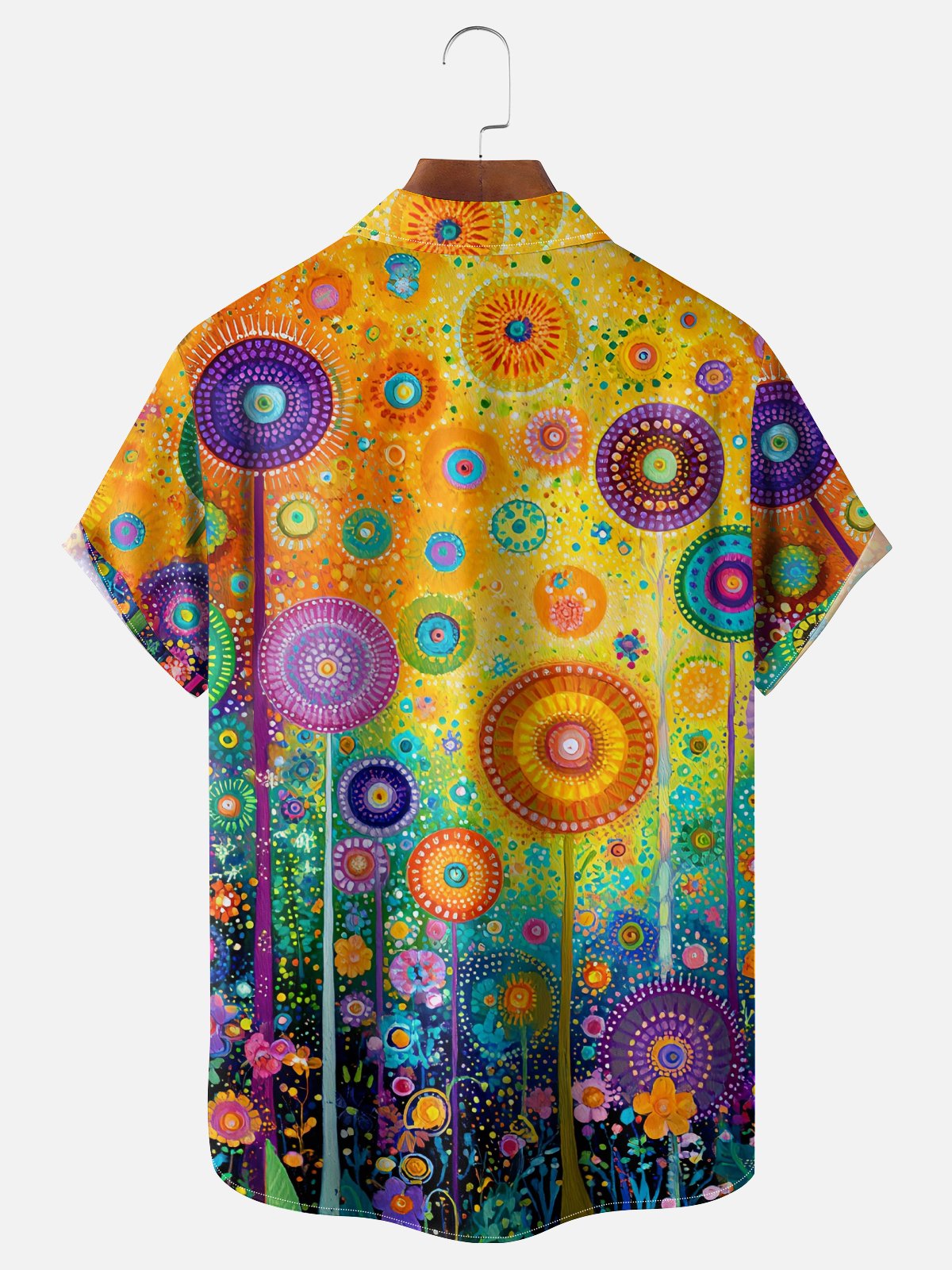 Hardaddy X Neika Moisture-wicking Landscape Floral Chest Pocket Hawaiian Shirt