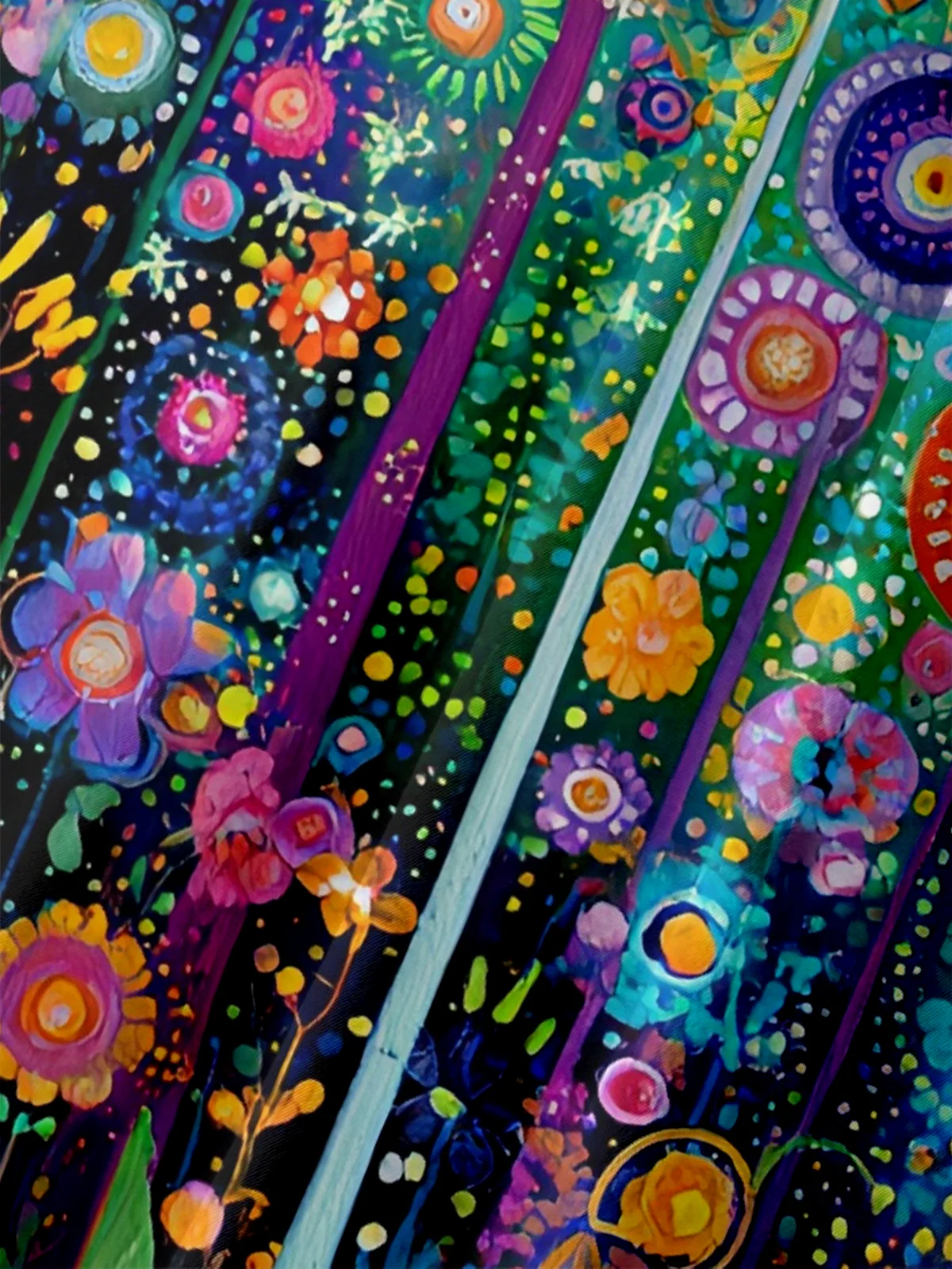 Hardaddy X Neika Moisture-wicking Landscape Floral Chest Pocket Hawaiian Shirt