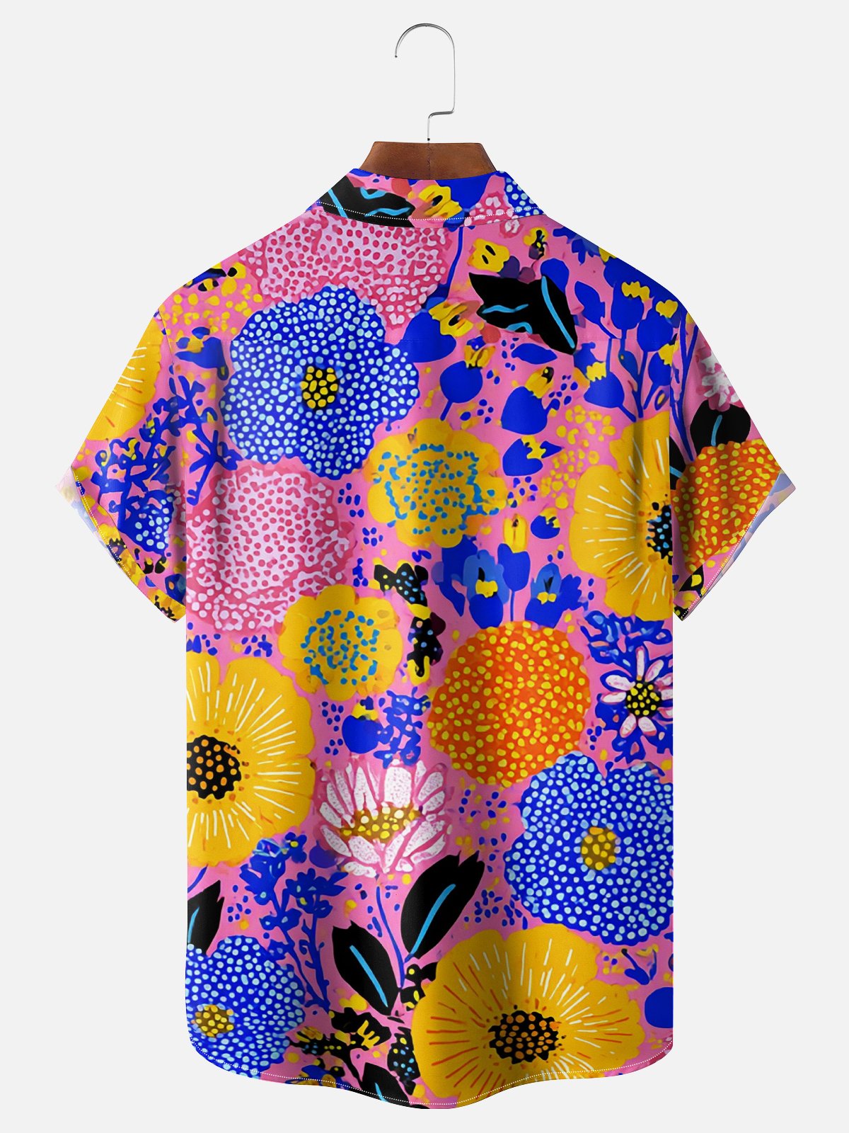 Hardaddy X Neika Moisture-wicking Floral Chest Pocket Hawaiian Shirt