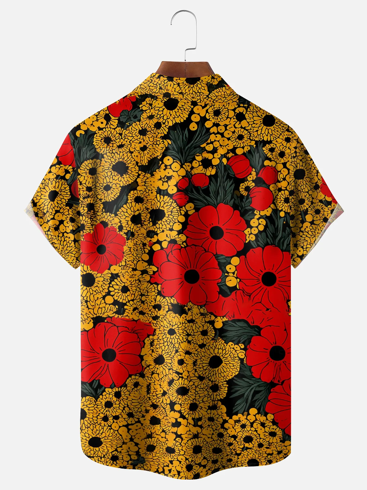 Hardaddy X Neika Moisture-wicking Floral Chest Pocket Hawaiian Shirt