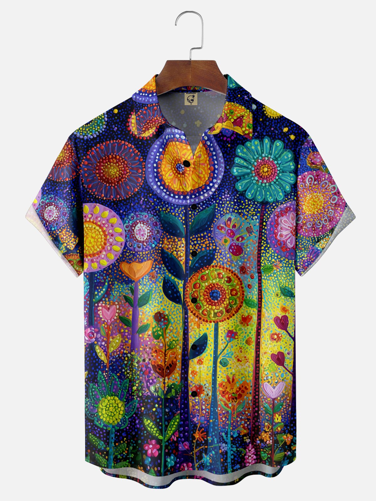 Hardaddy X Neika Moisture-wicking Floral Chest Pocket Hawaiian Shirt
