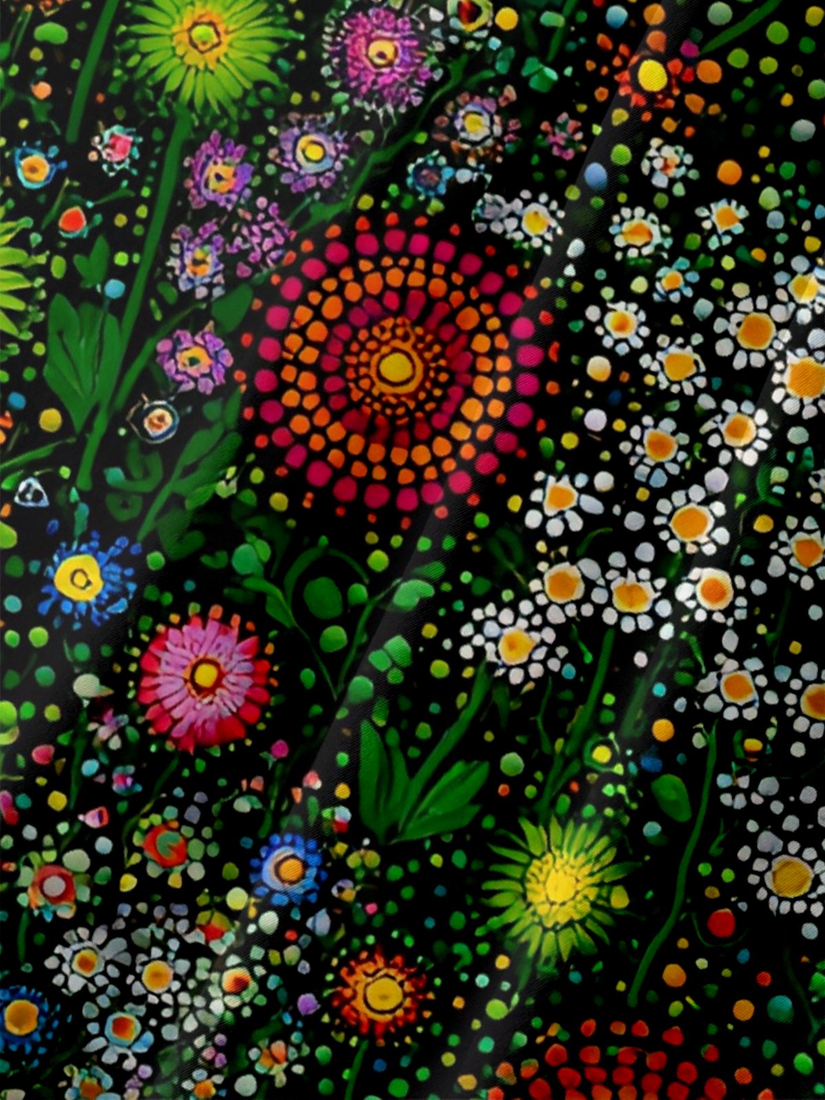 Hardaddy X Neika Moisture-wicking Landscape Floral Chest Pocket Hawaiian Shirt