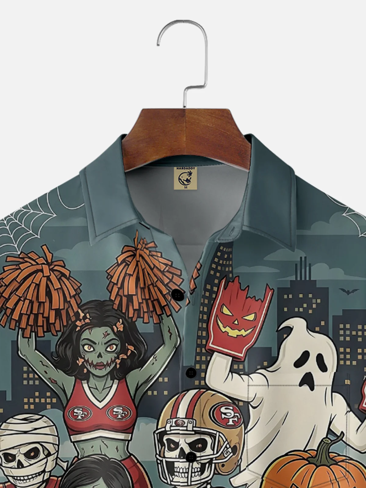 Moisture Wicking San Francisco 49ers Football Chest Pocket Hawaiian Shirt