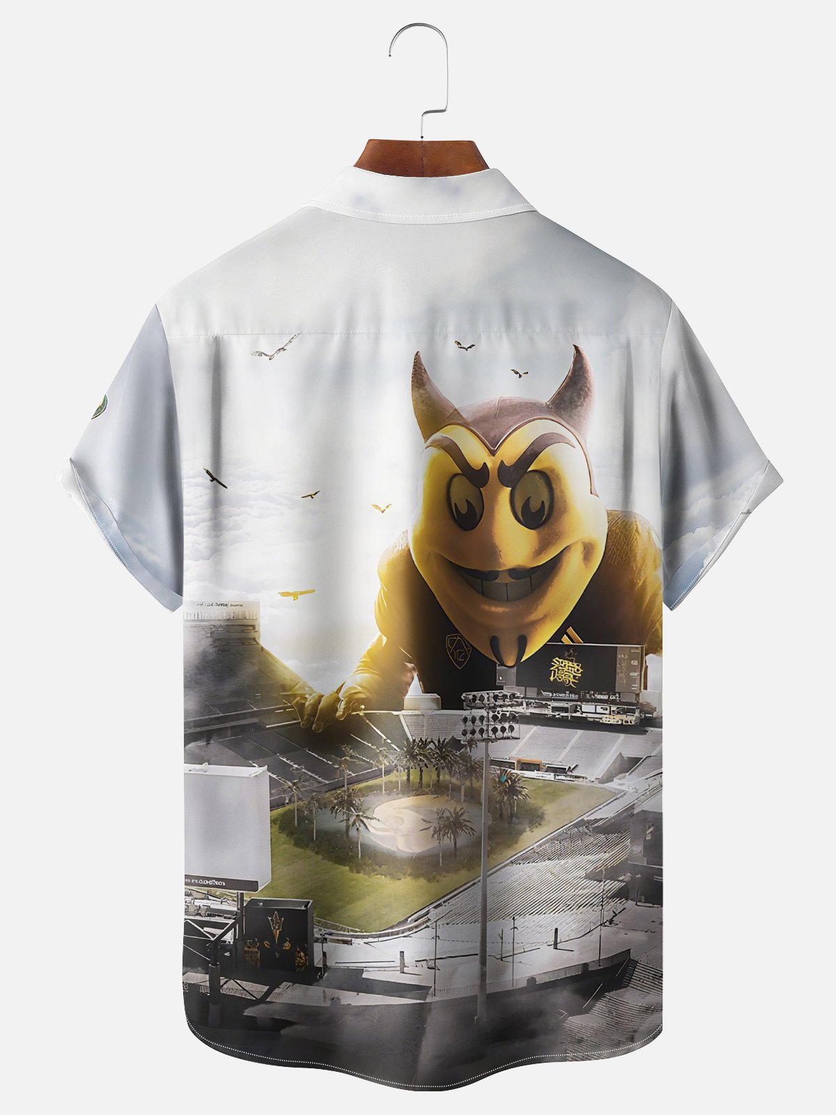 Moisture Wicking Football Arizona State Sun Devils Chest Pocket Hawaii Shirt