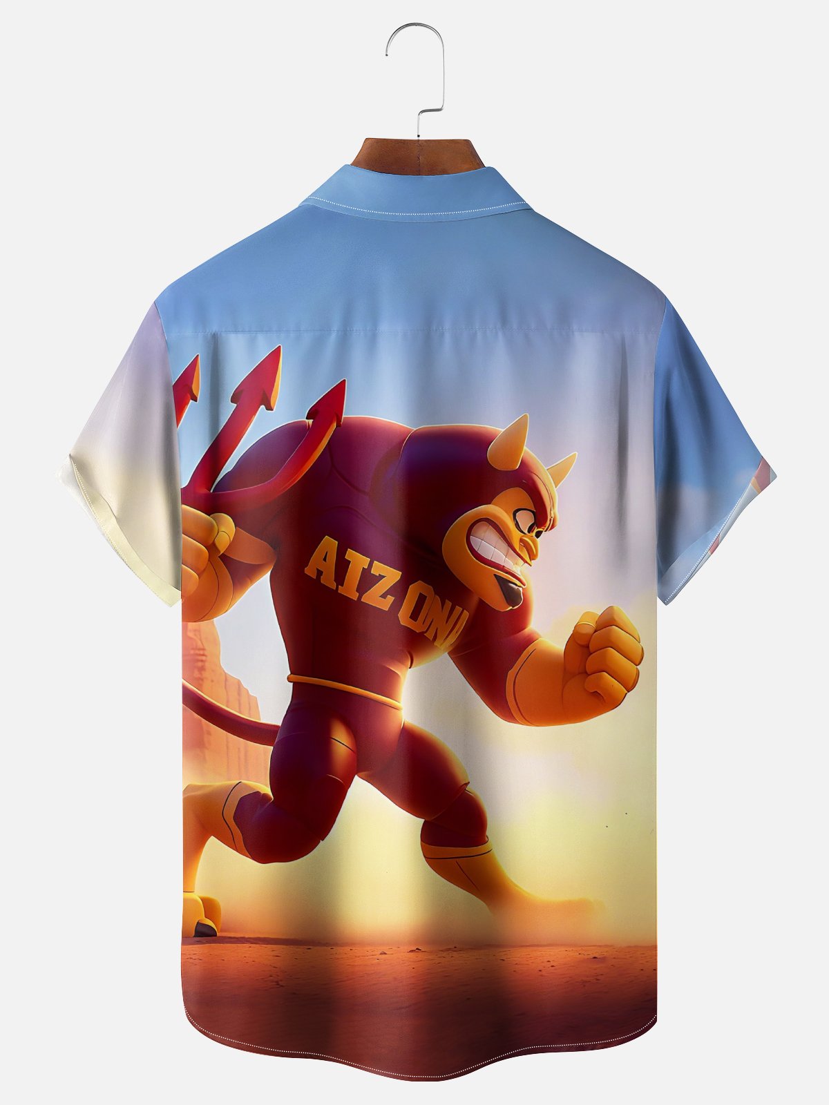 Moisture Wicking Football Arizona State Sun Devils Chest Pocket Hawaii Shirt