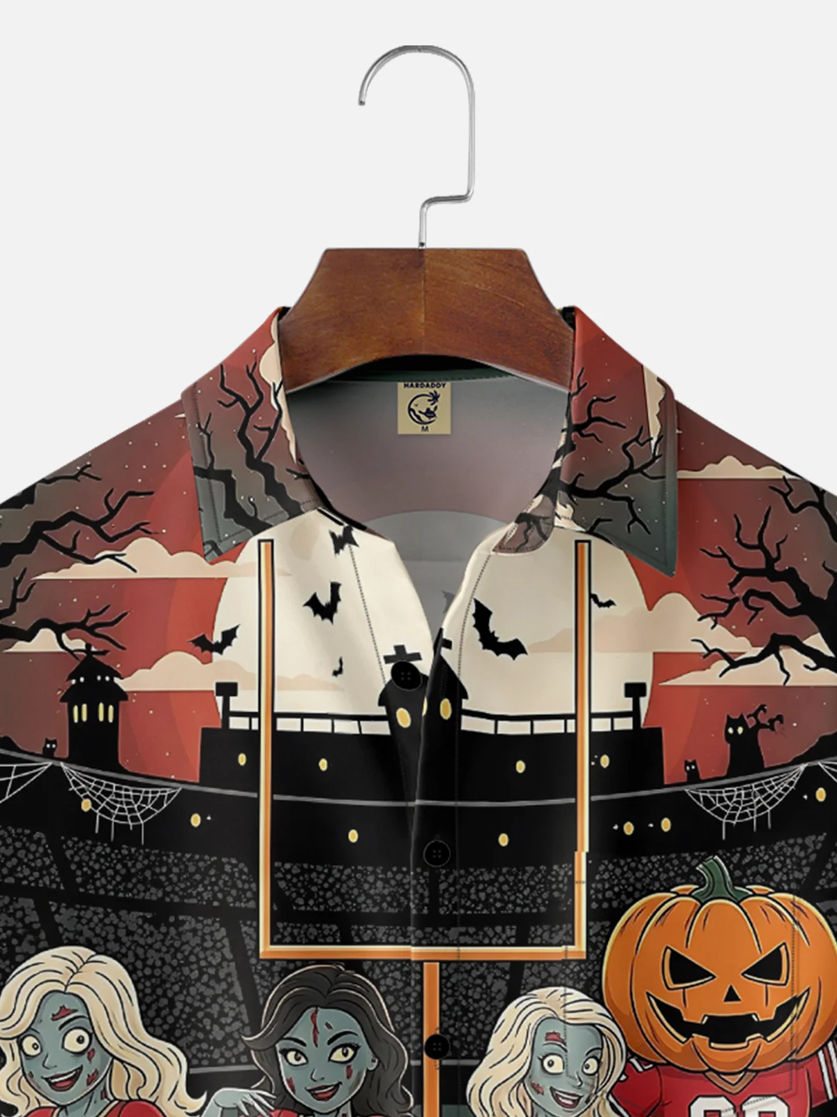 Moisture Wicking Halloween Football Game San Francisco 49ers Chest Pocket Hawaiian Shirt