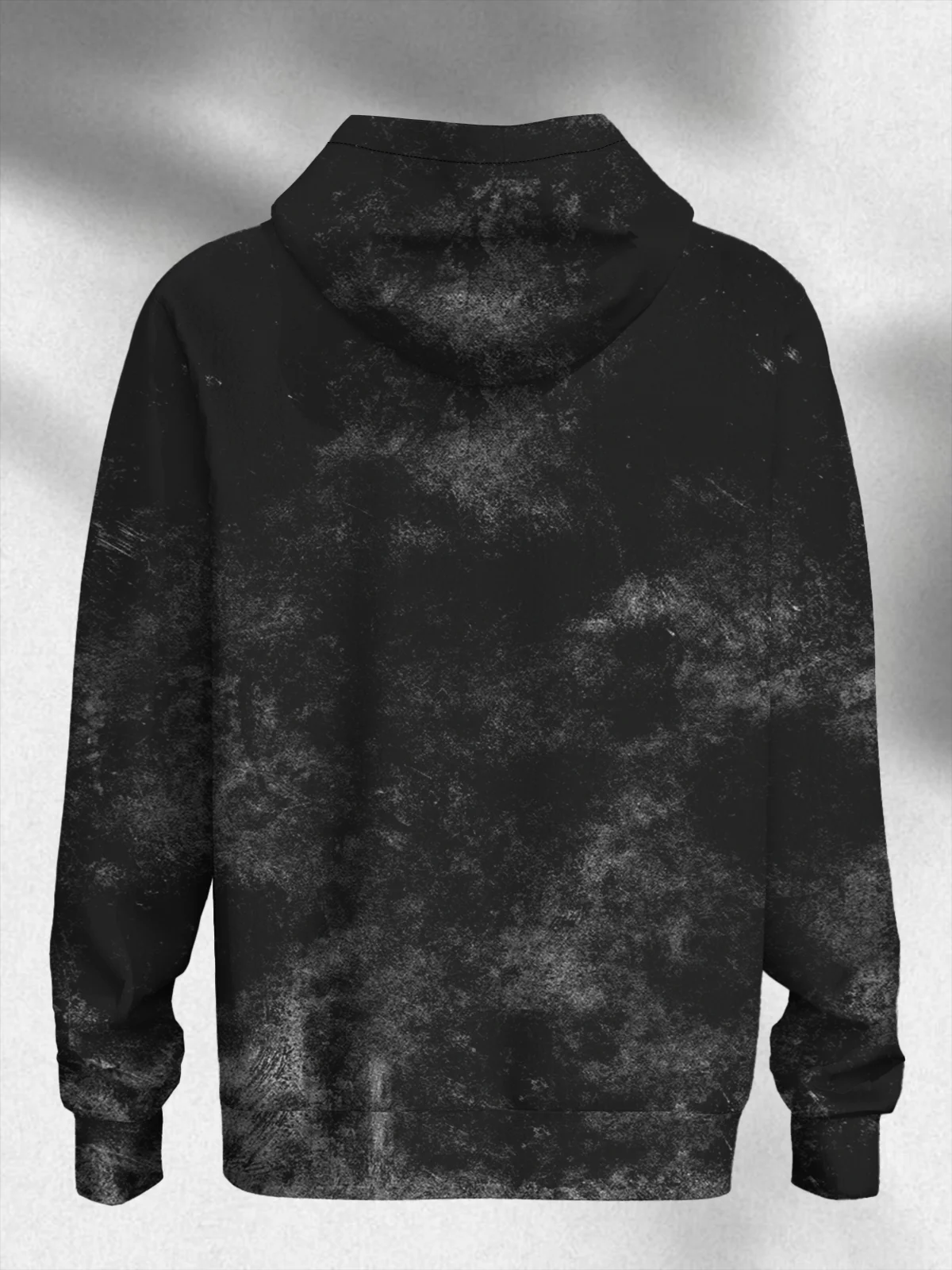 Halloween Gradient Ghost Face Hooded Sweatshirt