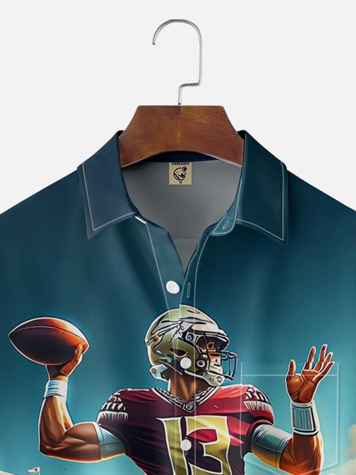Moisture-wicking American Football Florida Art Seminoles Chest Pocket Casual Shirt