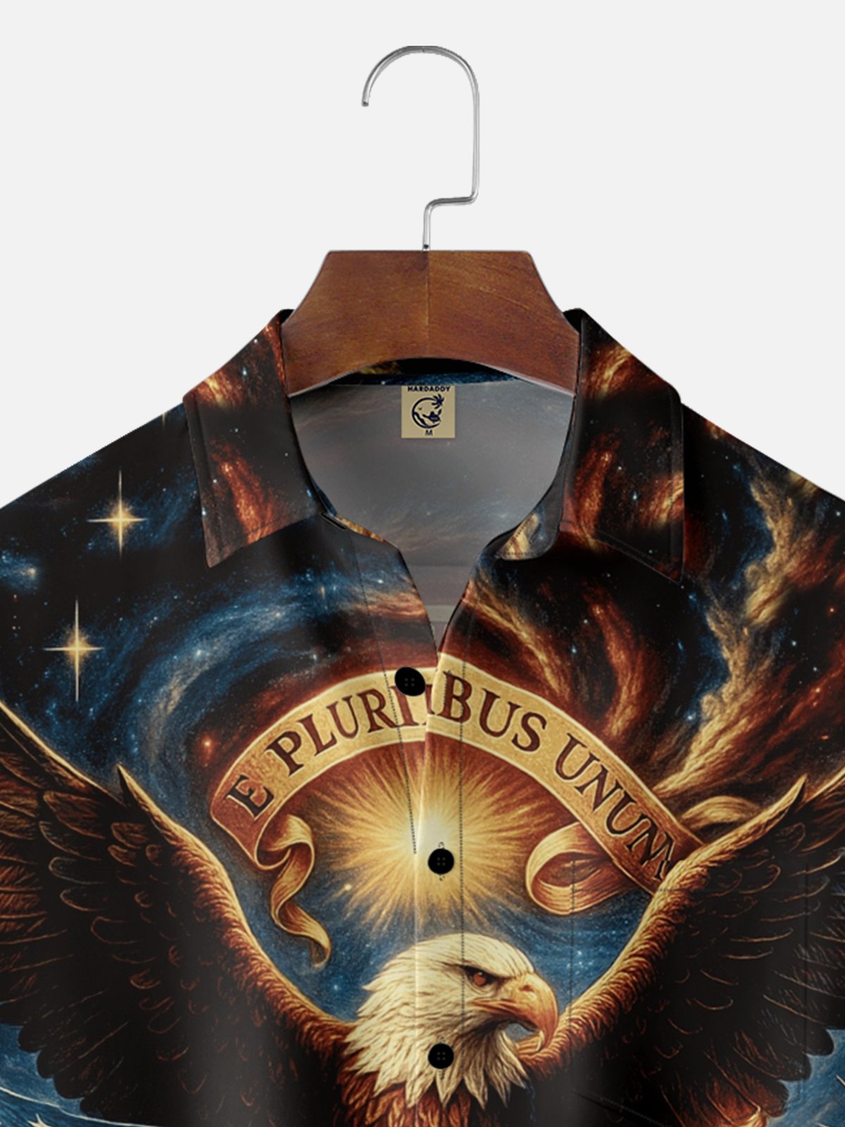 Moisture-wicking Veterans Day American Flag Eagle Chest Pocket Casual Shirt