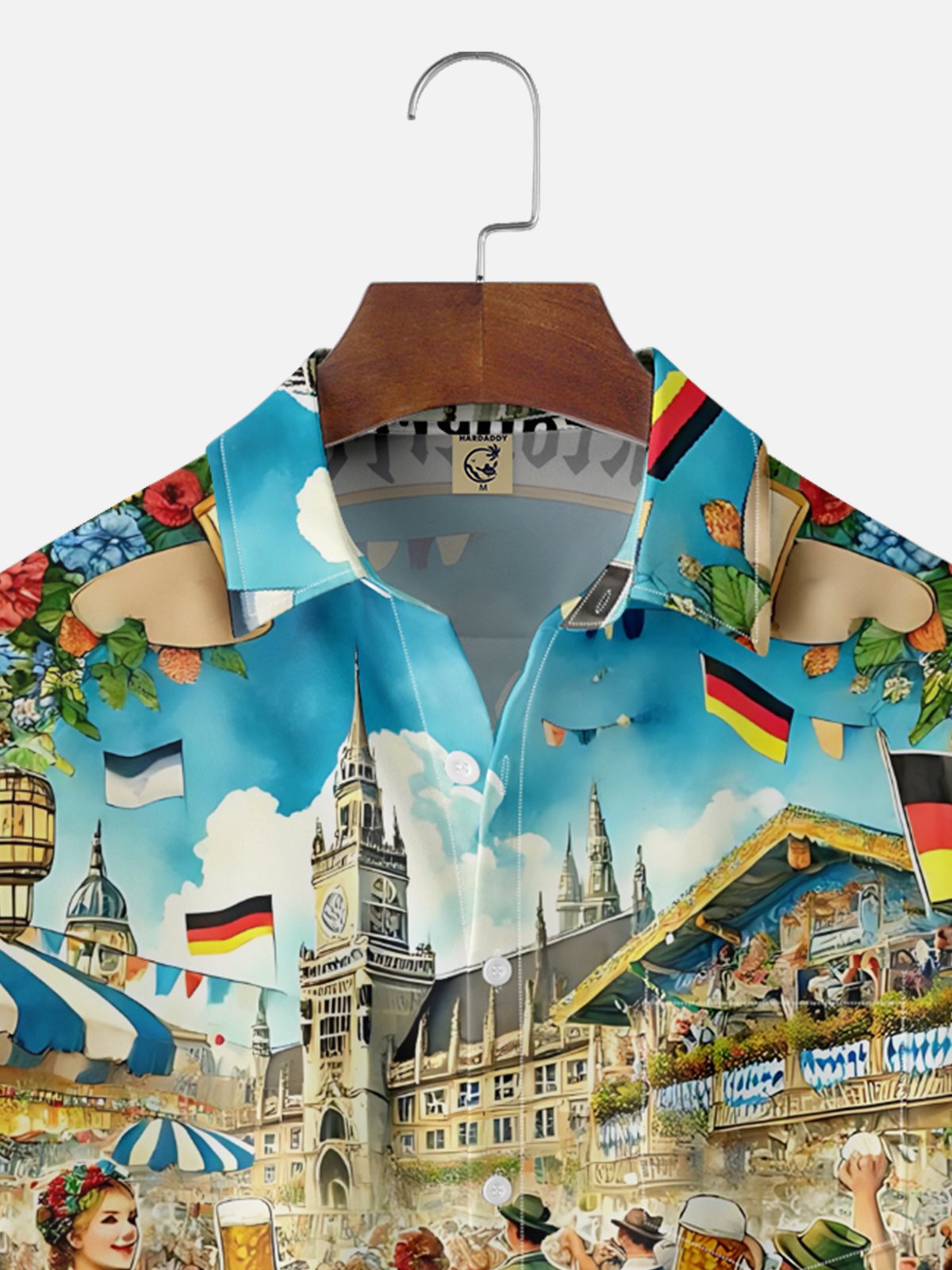 Moisture-wicking Oktoberfest Beer Chest Pocket Casual Shirt