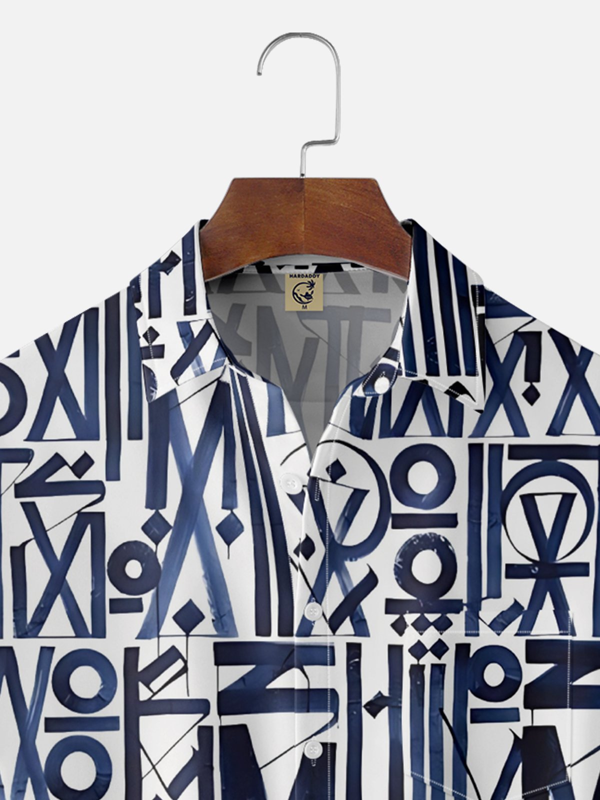 Moisture-wicking Geomatric Chest Pocket Casual Shirt
