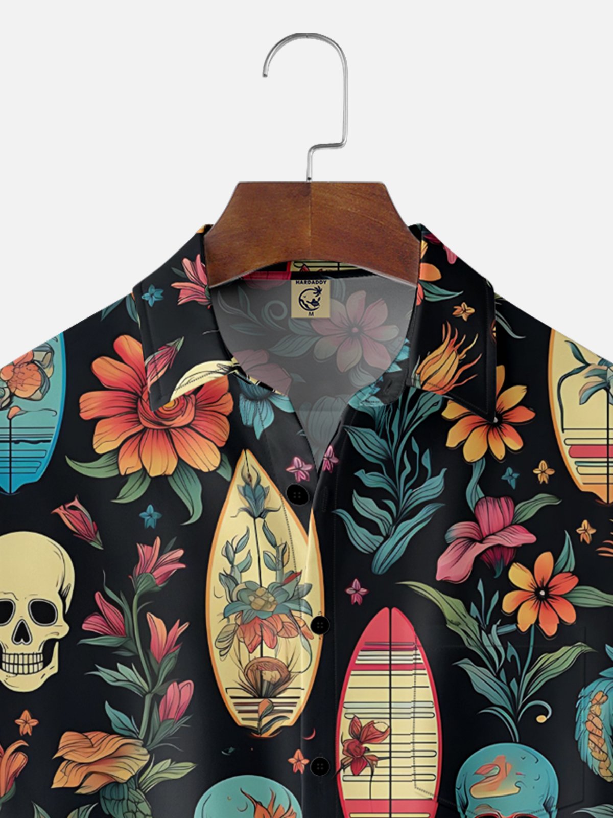 Moisture-wicking Day of the Dead Chest Pocket Casual Shirt