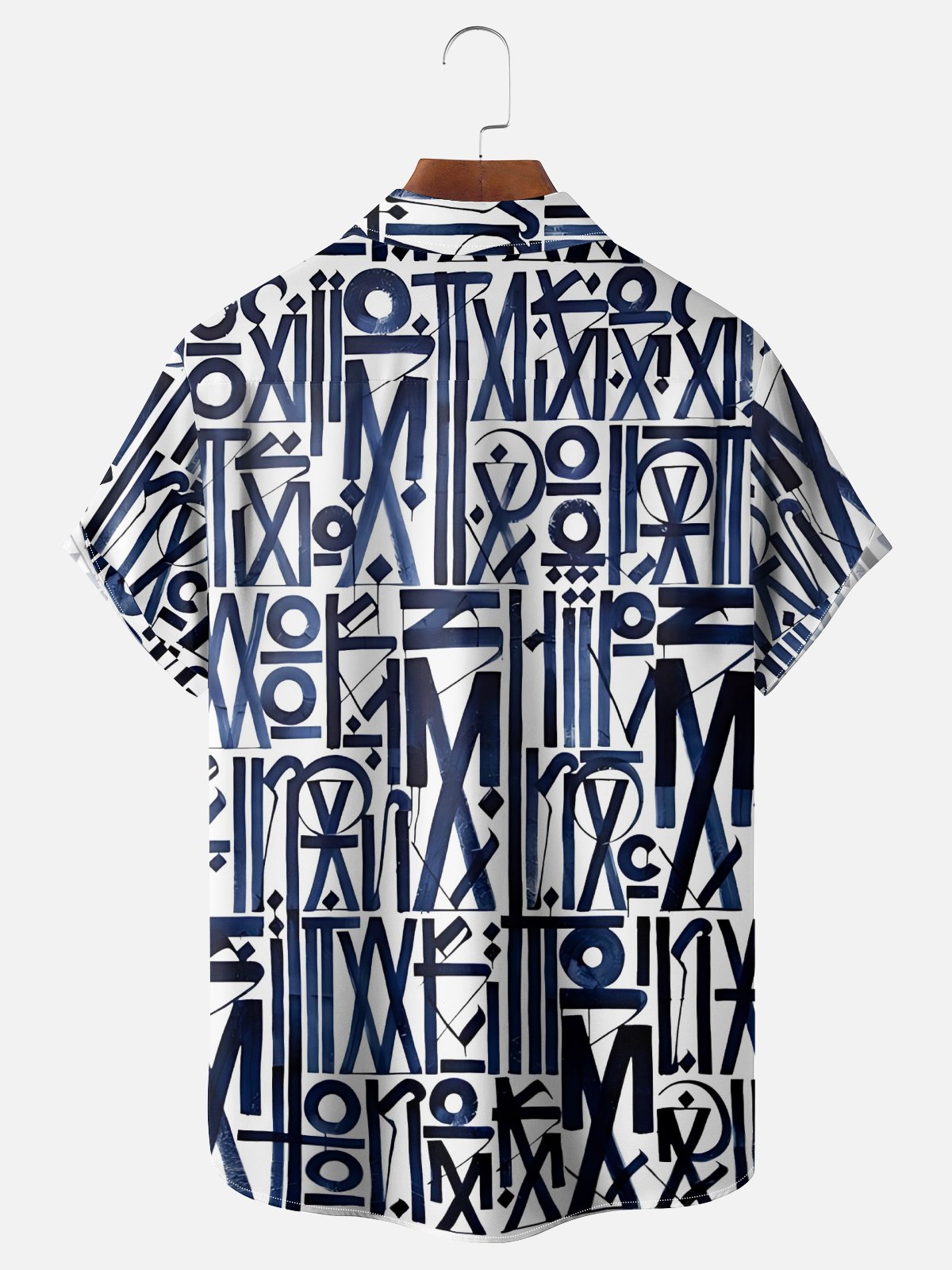 Moisture-wicking Geomatric Chest Pocket Casual Shirt
