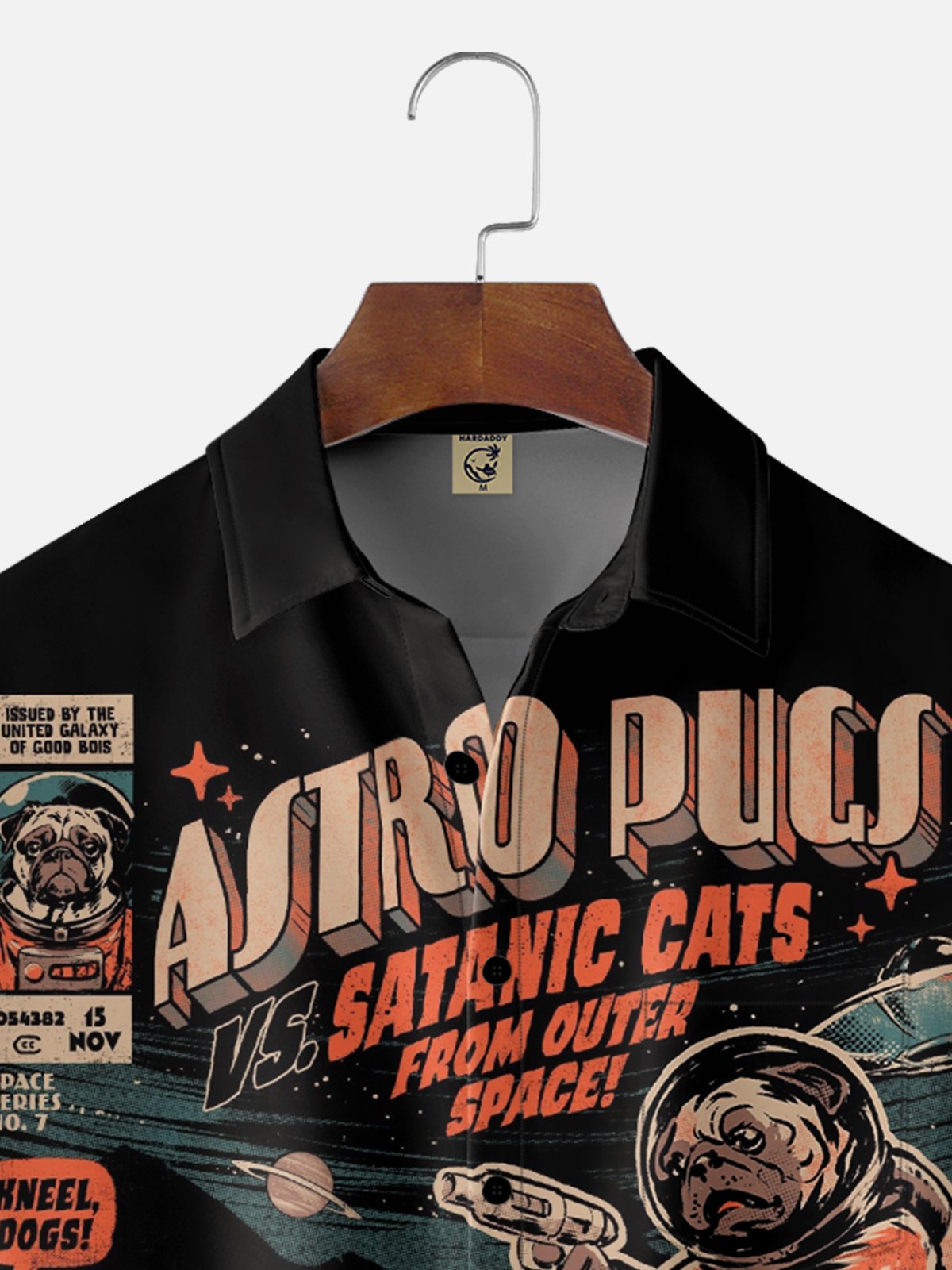 Hardaddy X Eduely Moisture-wicking Space War Chest Pocket Casual Shirt