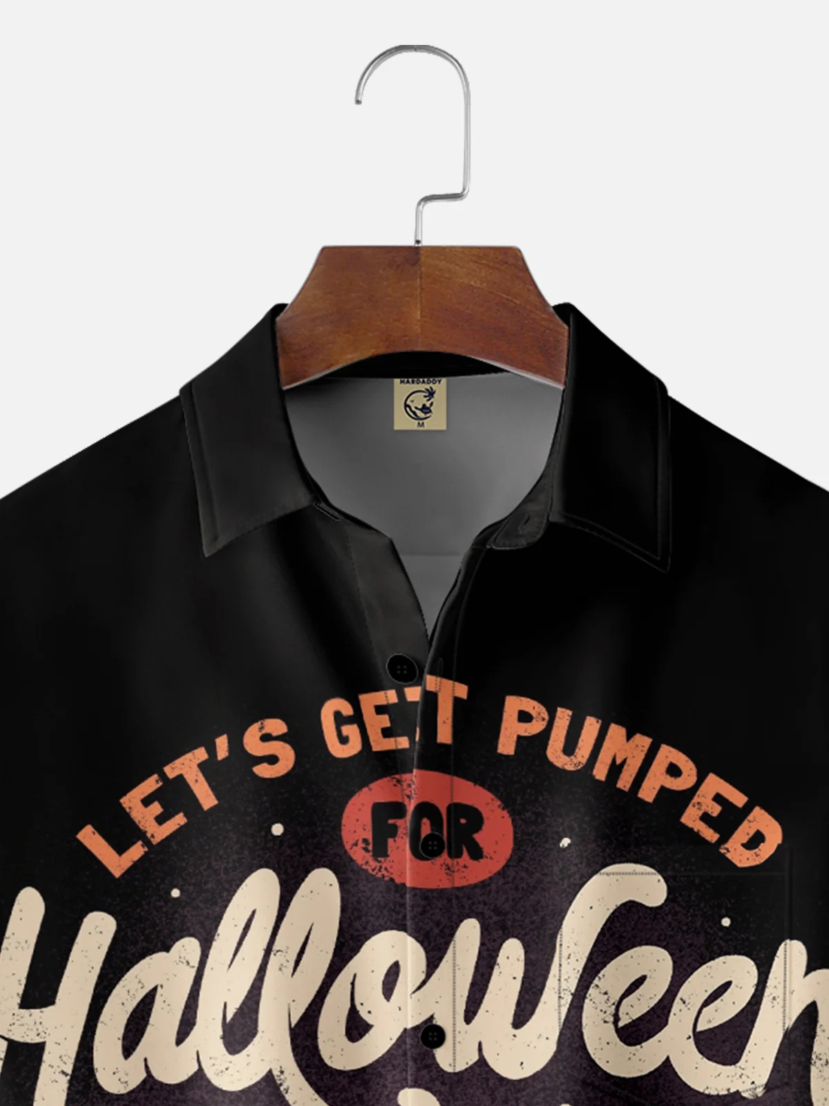 Hardaddy X Eduely Moisture-wicking Lets Get Pumped For Halloween Chest Pocket Holiday Shirt