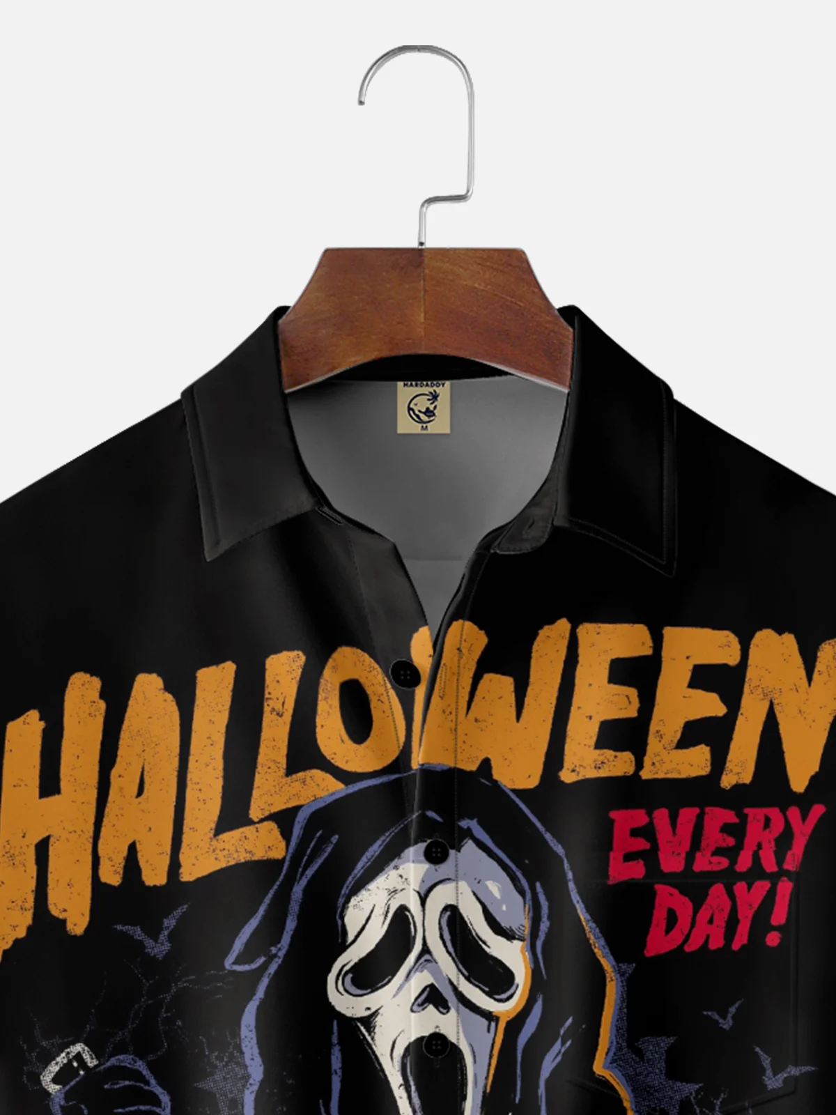 Hardaddy X Eduely Moisture-wicking Halloween Ghost Chest Pocket Holiday Shirt