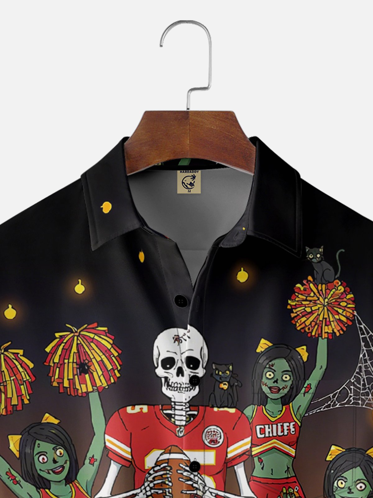 Moisture Wicking Halloween Kansas Chest Pocket Hawaiian Shirt
