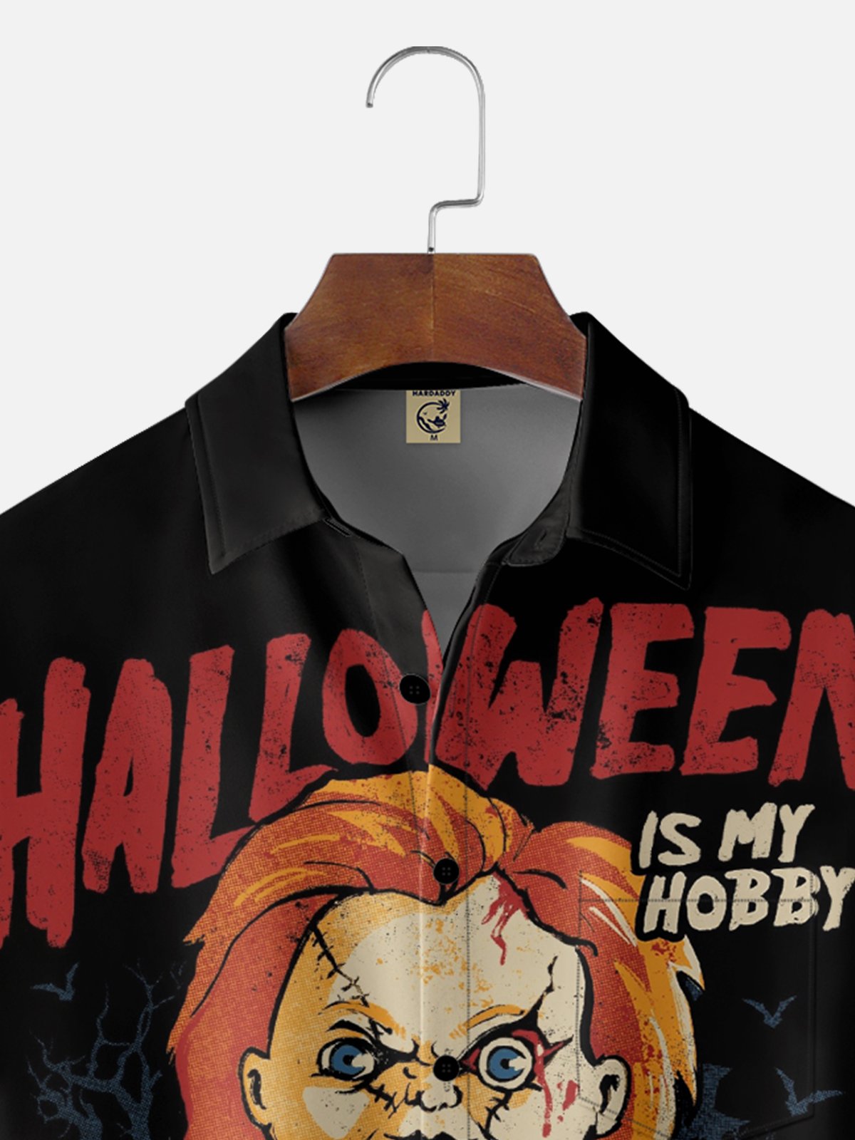 Hardaddy X Eduely Moisture-wicking Halloween Ghost Doll Chest Pocket Holiday Shirt